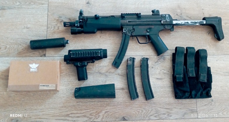 MP5 Bolt Airsoft EBB dodatki