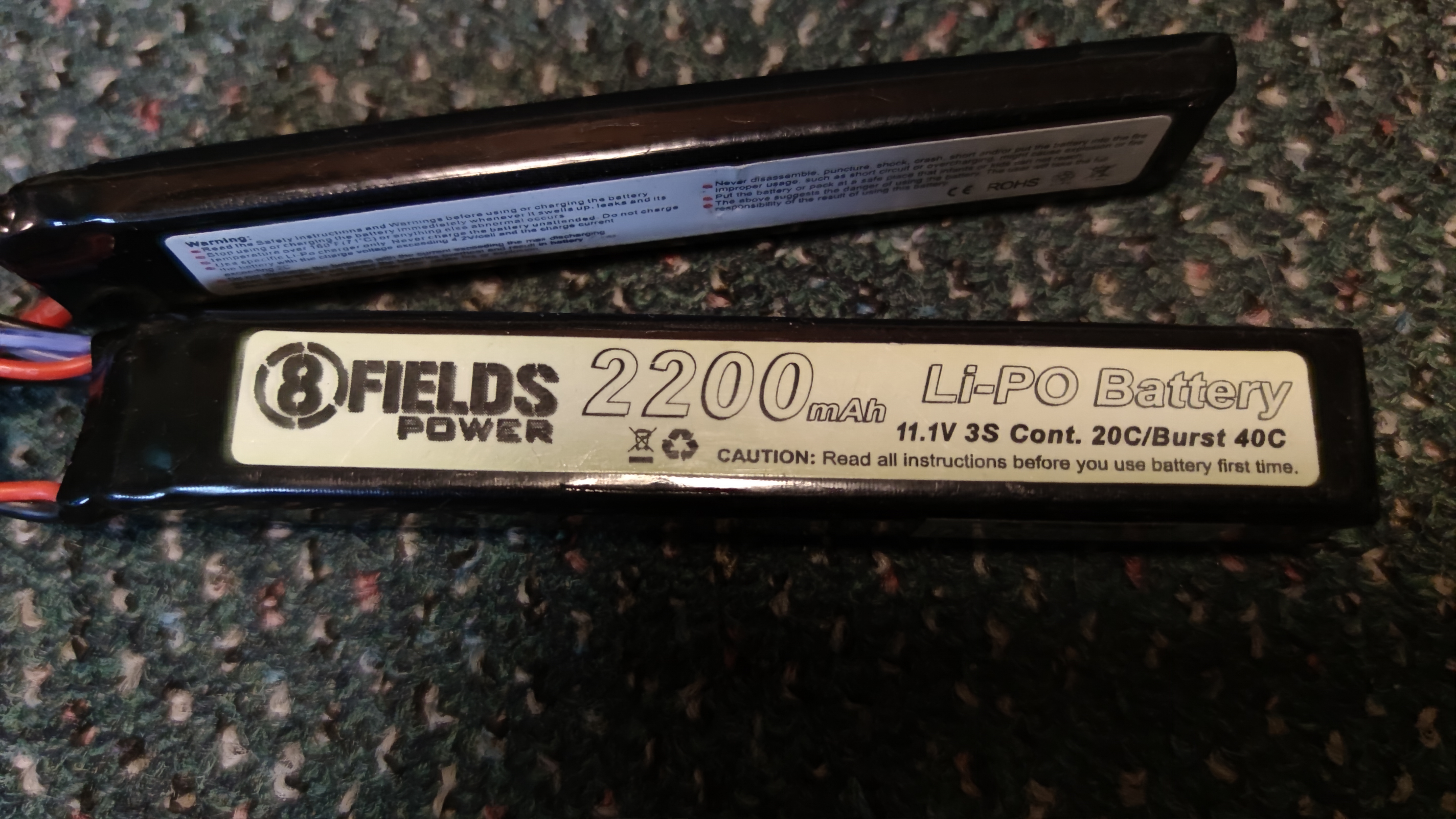 Bateria LIPO 2200 mAh 11.1V, 20C/40C 8Fields T-Connect