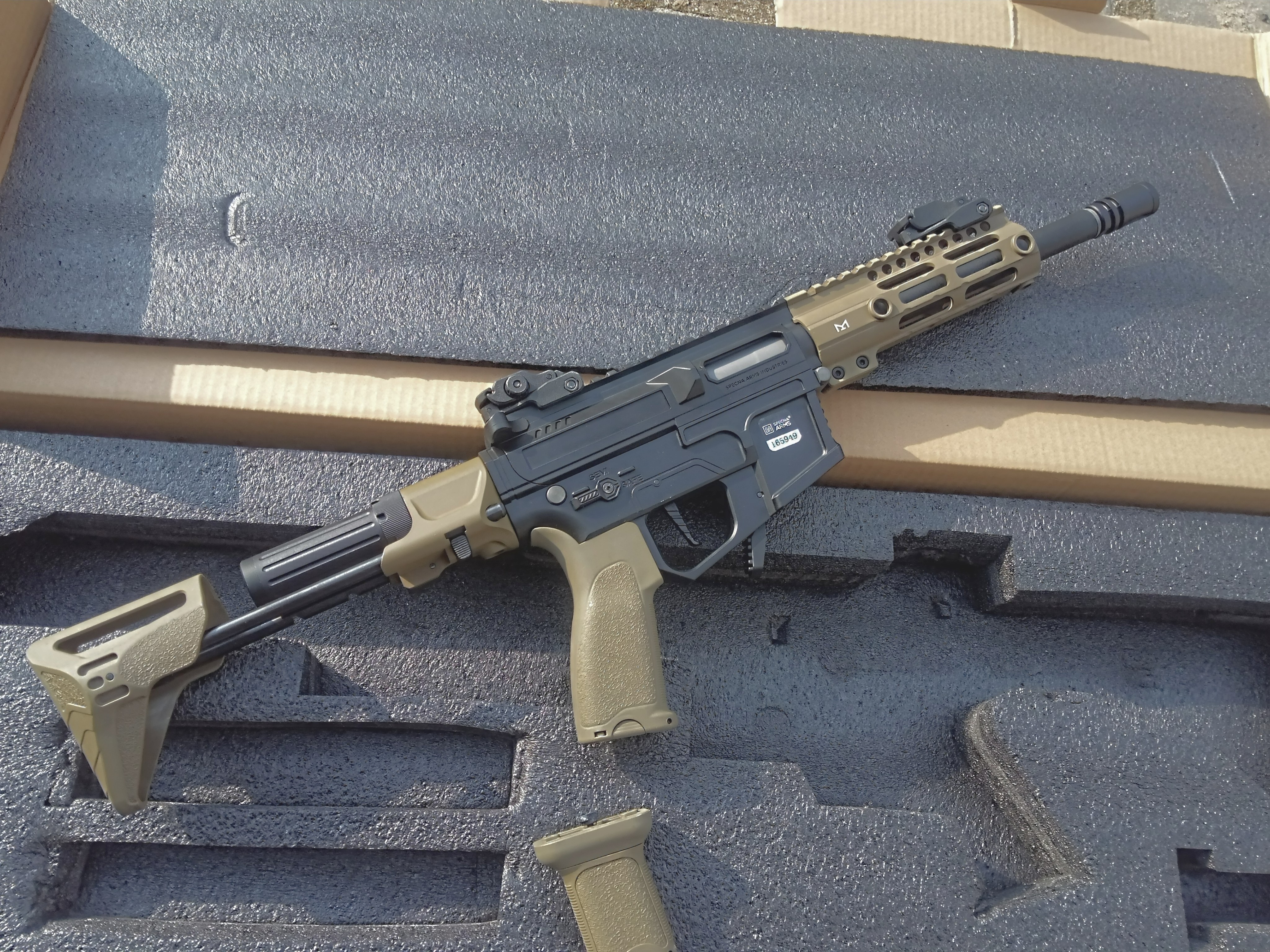karabinek PDW 9 mm ASG, metalowe body, tuning