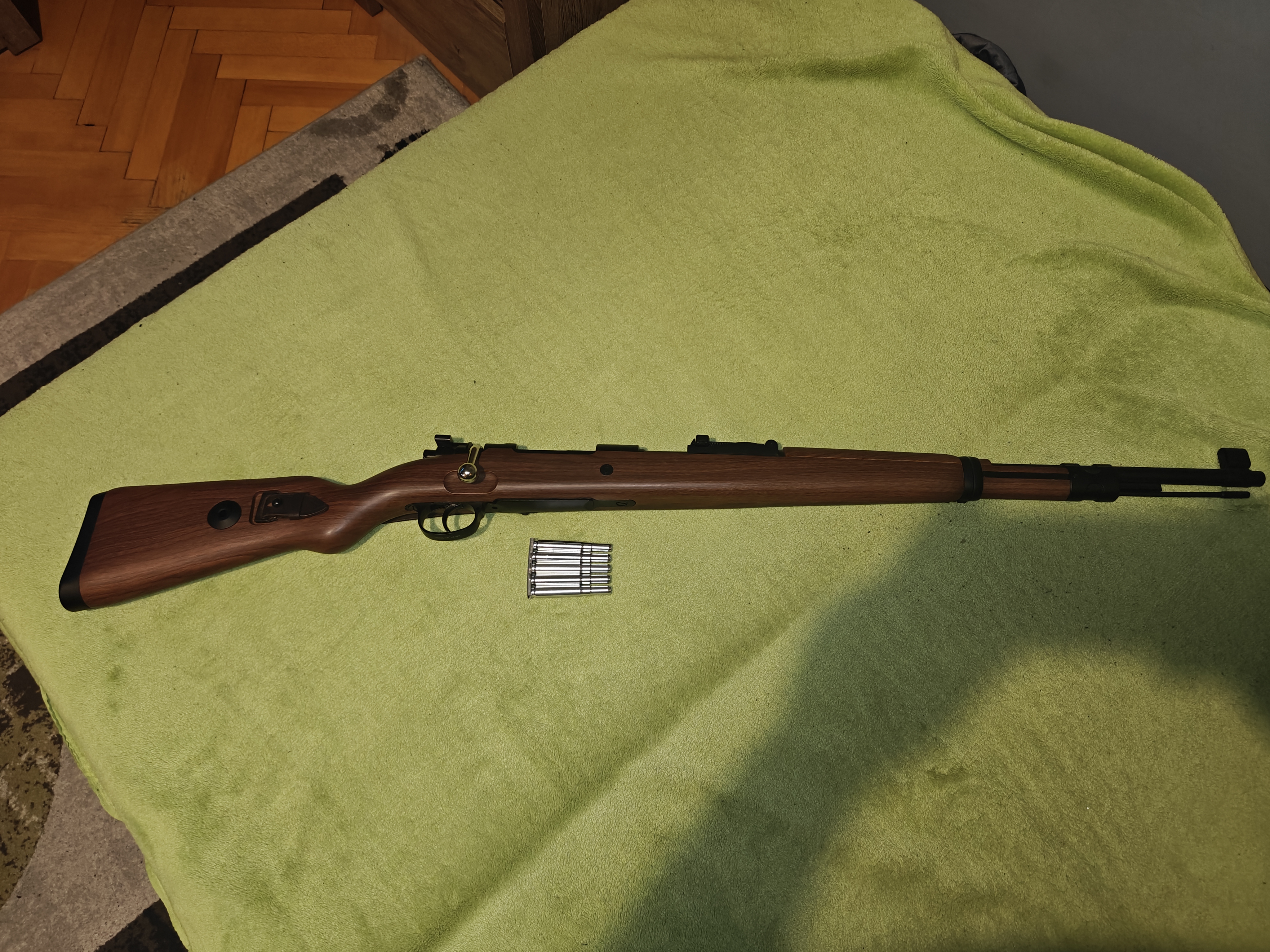 Double Bell kar98k + łódka z prawdziwego