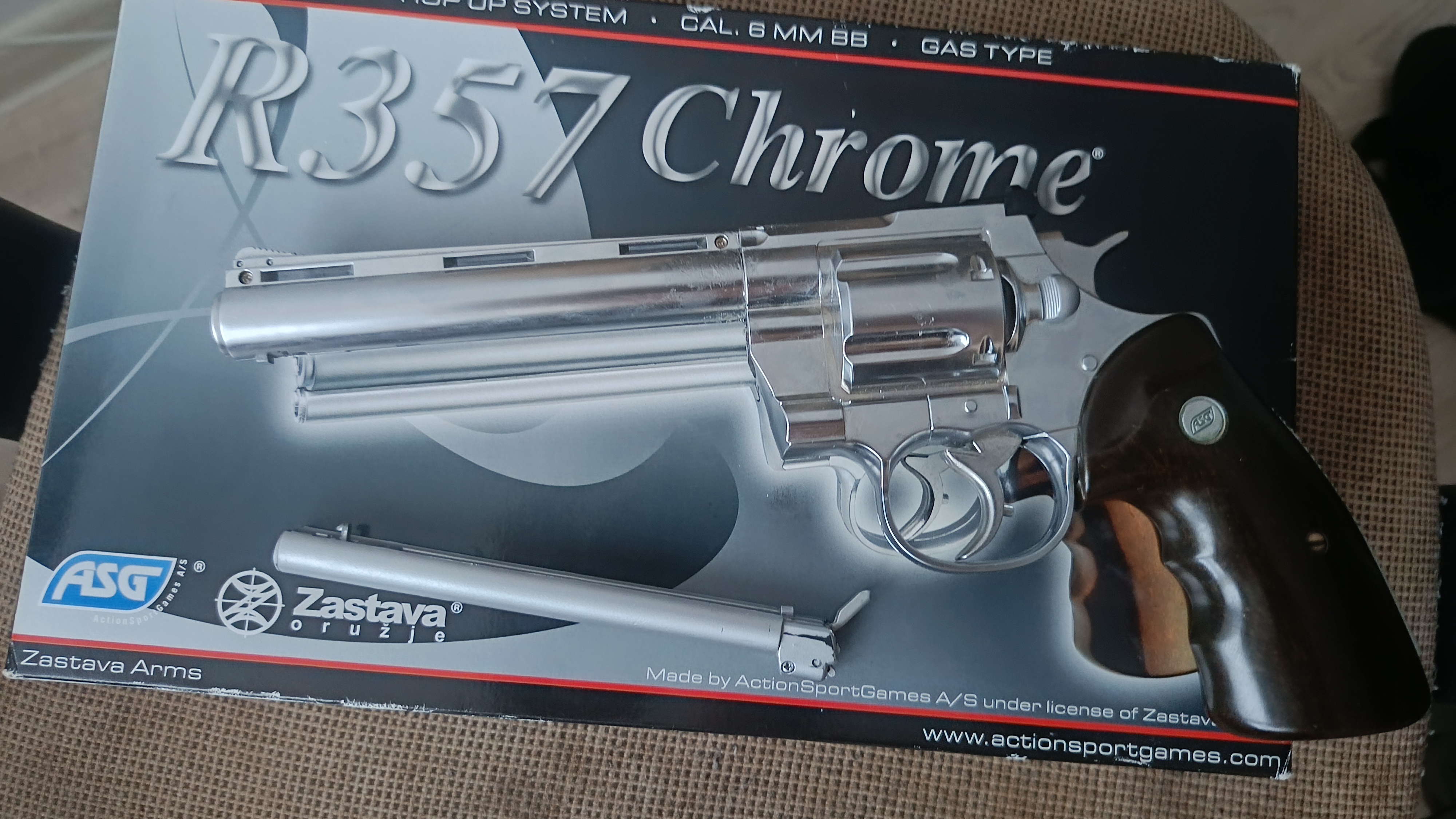 Rewolwer ASG GG R-357 Chrome – sprawny, po naprawie