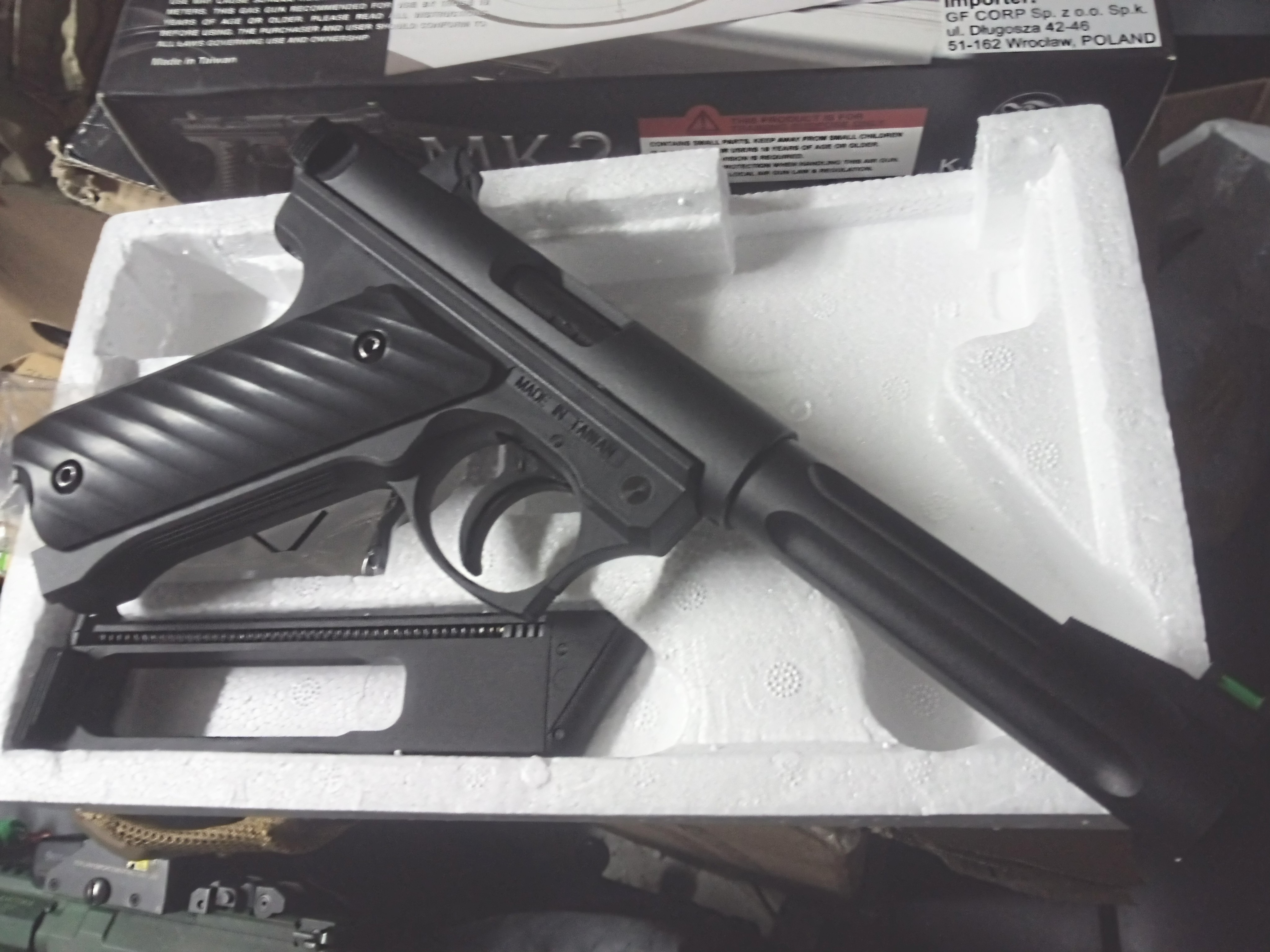 GNB RUGER MK2 KJW - NOWIUTKI + dodatkowy nowy magazynek