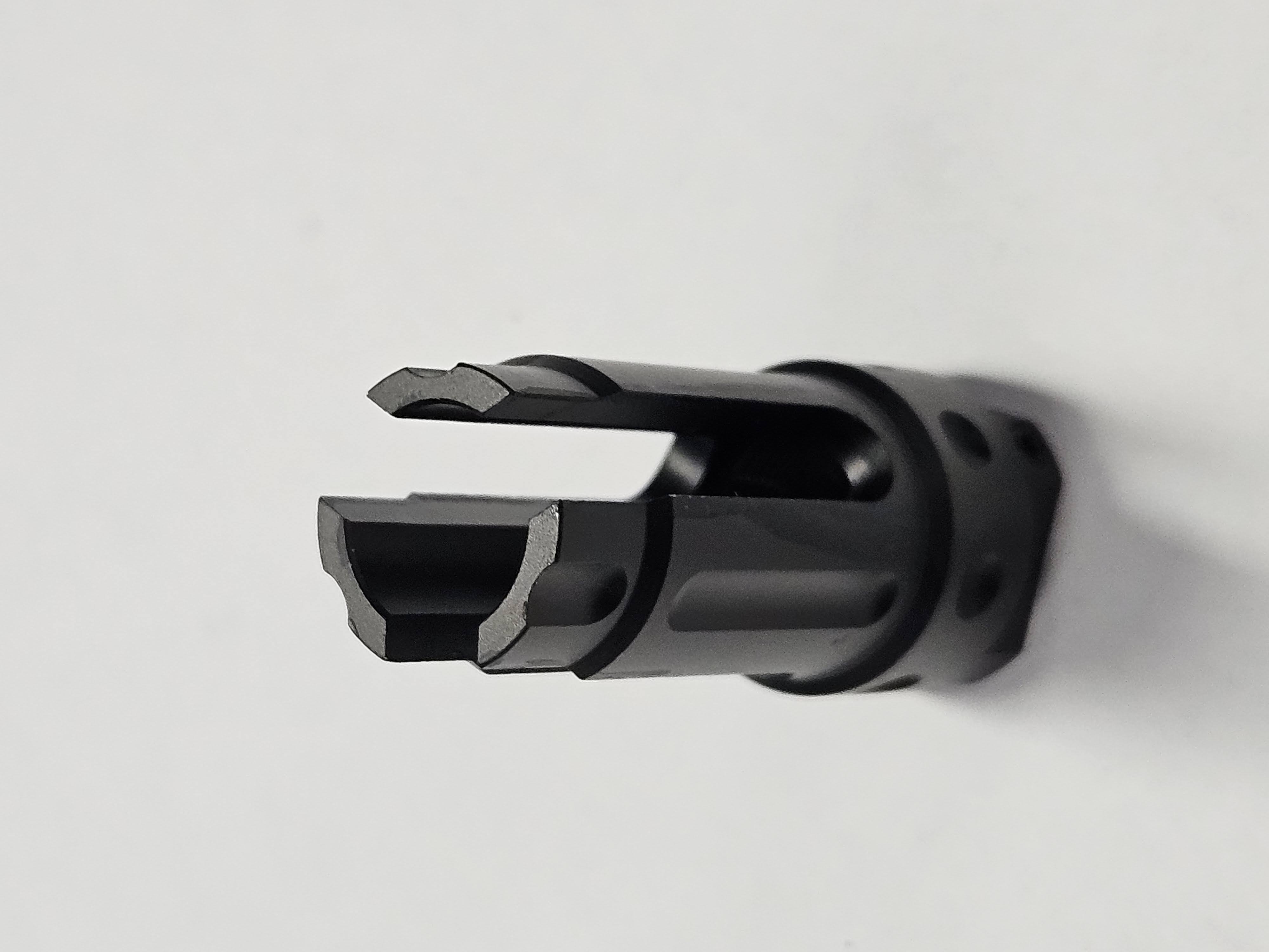 Tłumik płomienia M4, AR-15, AK metalowy lewoskrętny 14mm