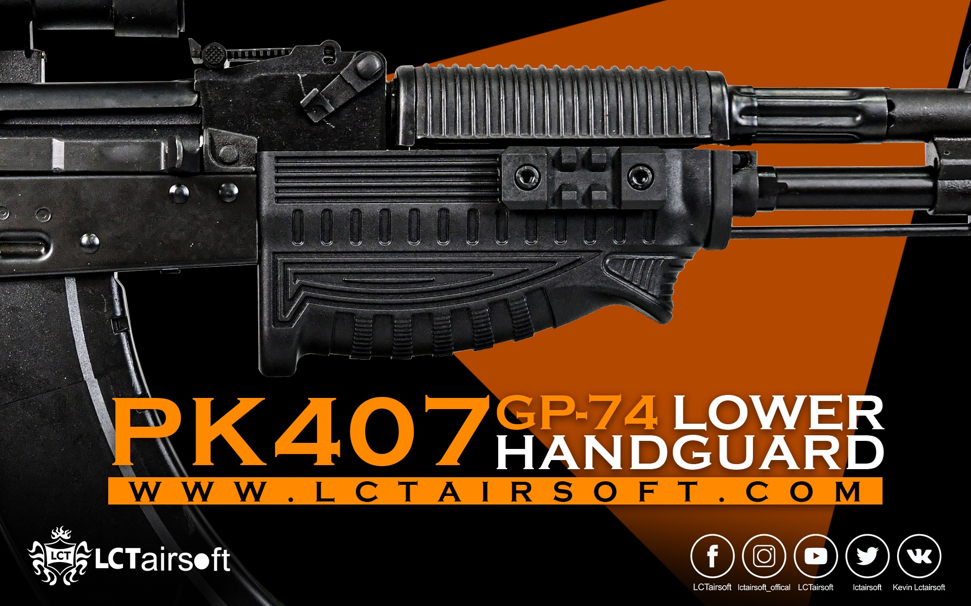 LCT z chwytem skośnym z miejscem na baterię