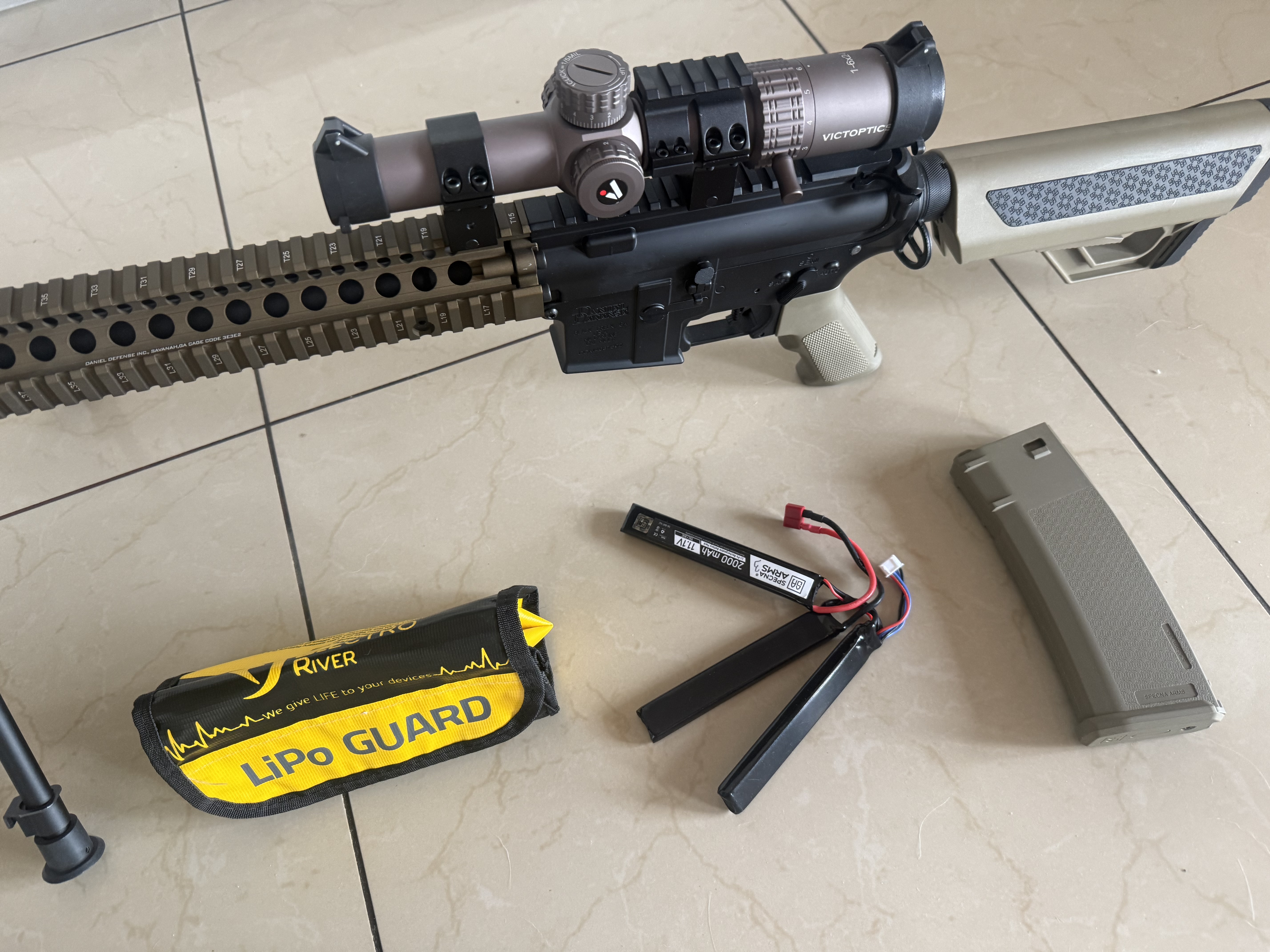 Karabin DMR na bazie ASG Specna Arms Daniel Defense® MK18 SA-P26 Prime™.