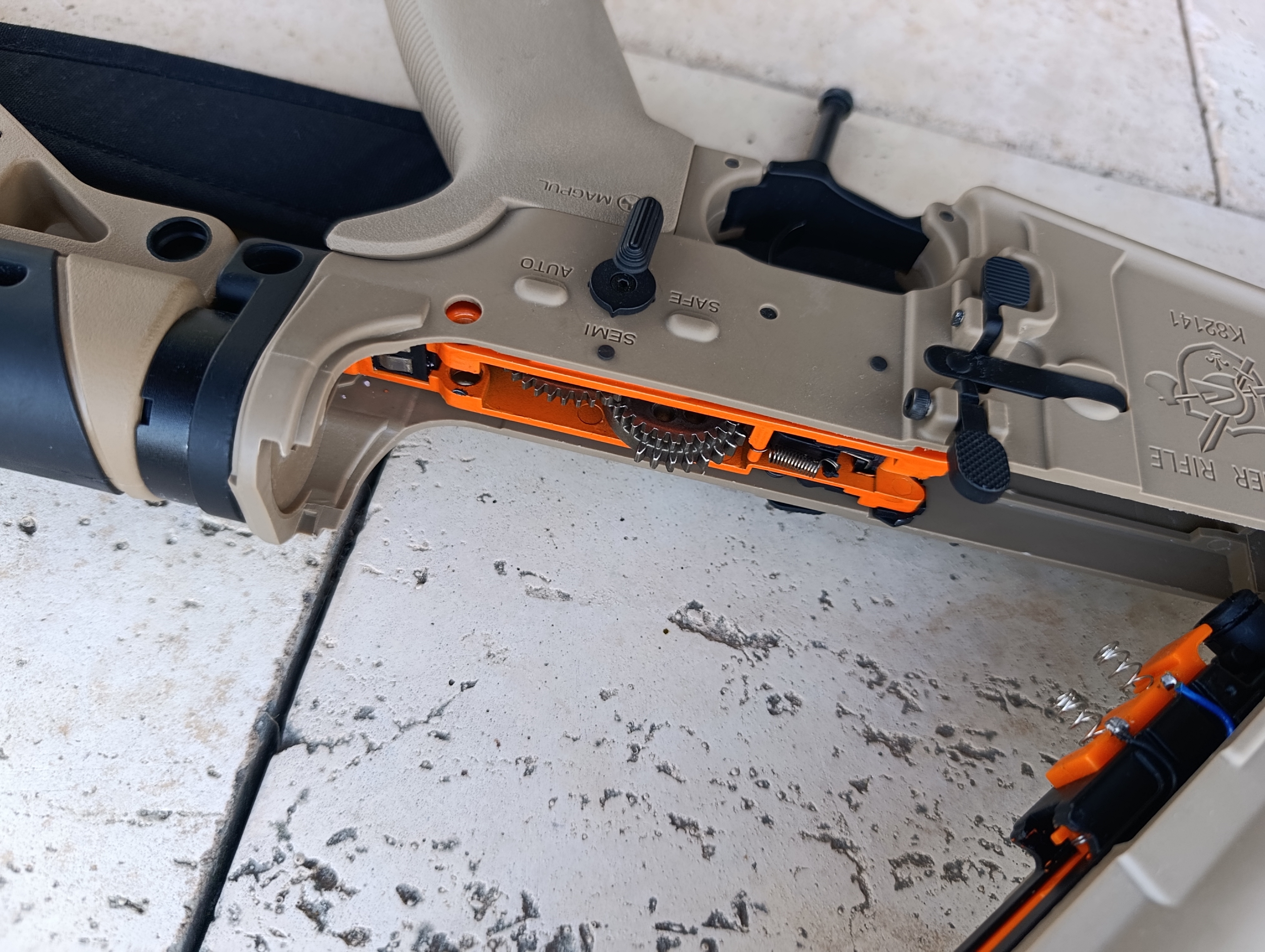 2 Karabiny na kulki żelowe gel blasters najwyższej jakości meta gearbox