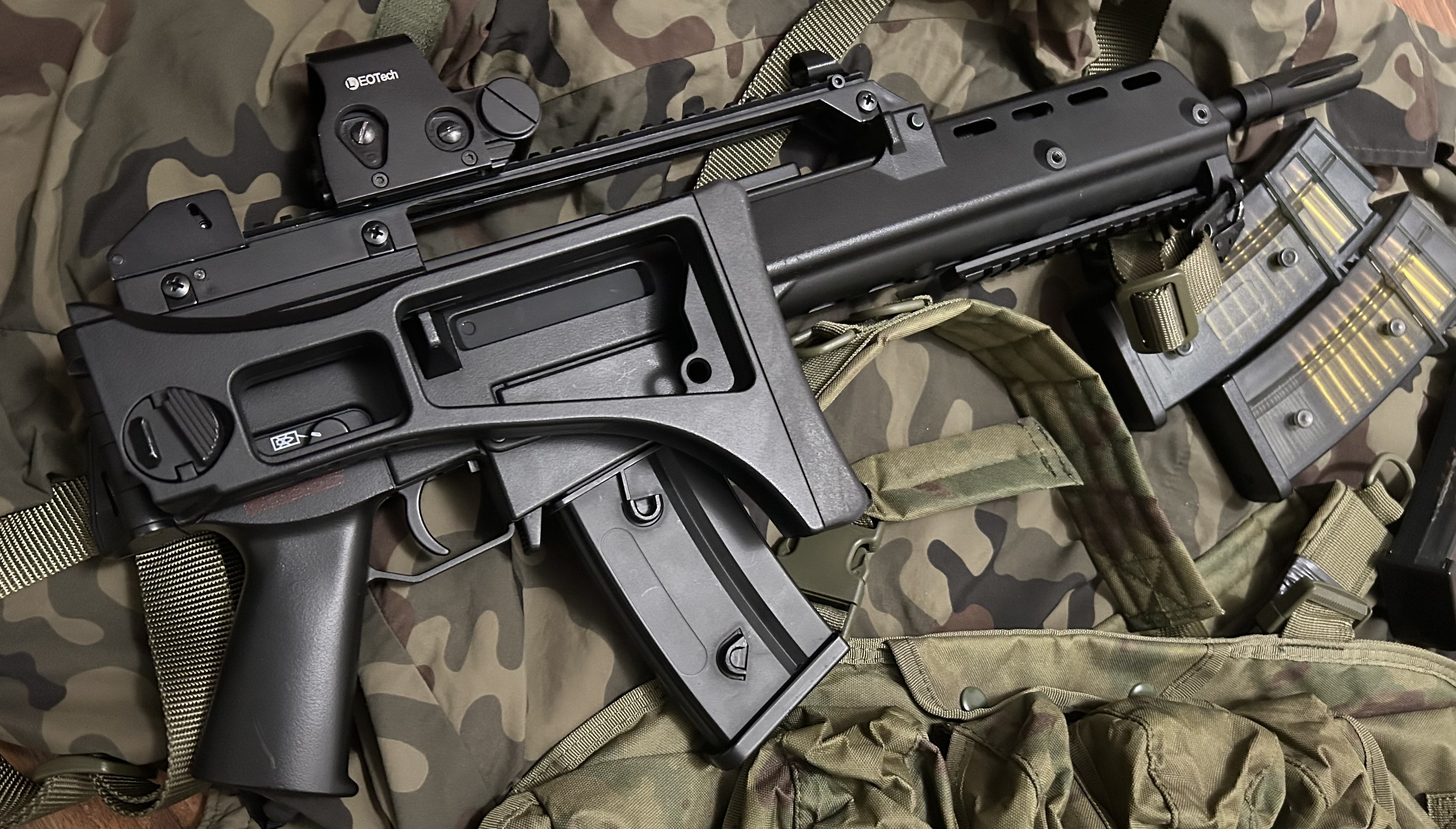 Replika g36k JG Kolimator EOTECH magazynki