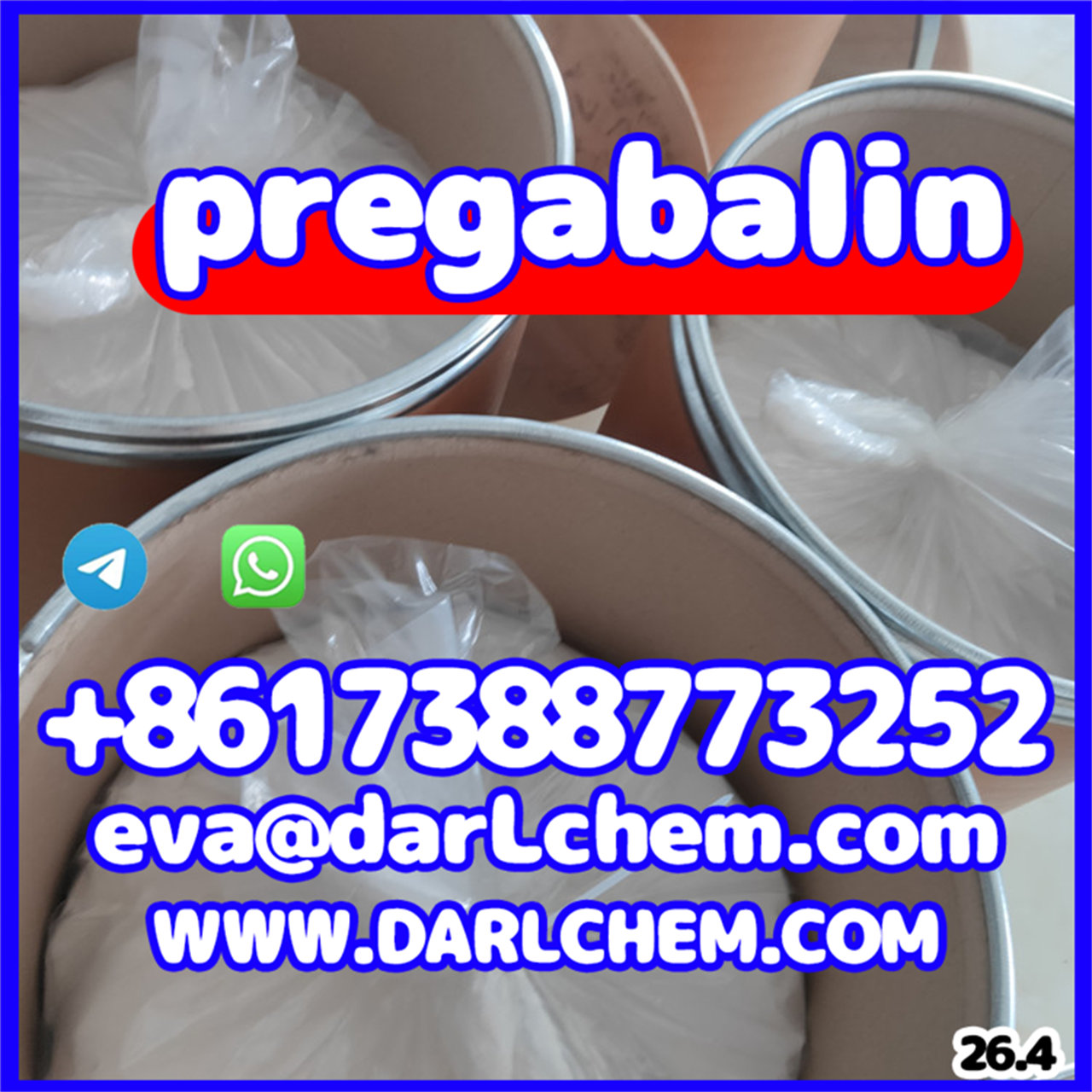 99.9% Purity Crystal Lyric Pregablin CAS 148553-50-8 Hot!