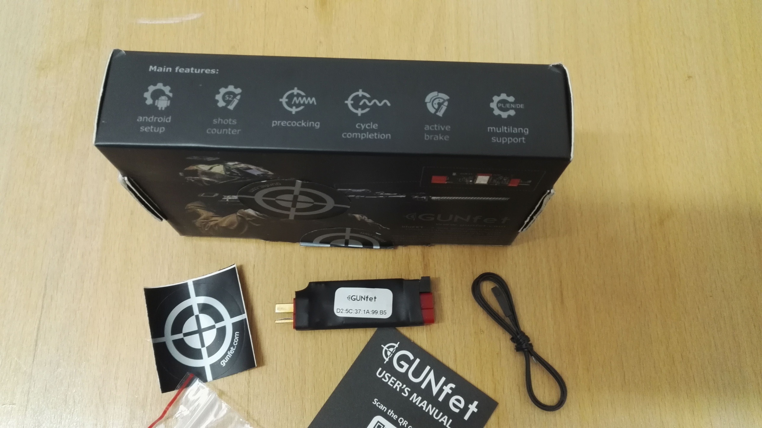 GunFET BluFET mosfet bluetooth cały kpl