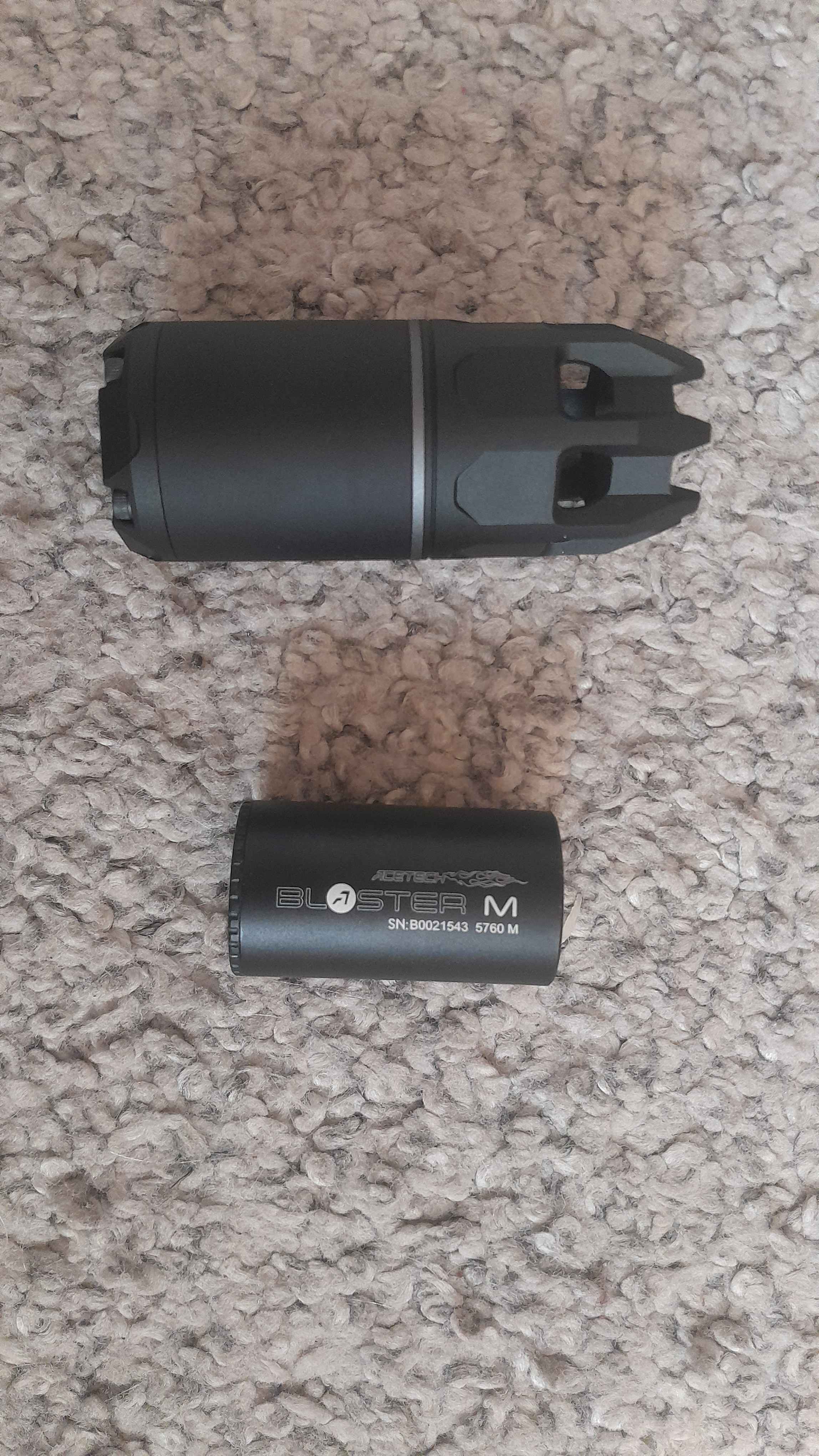 Replika ASG tłumika dźwięku Acetech Raider z tracerem Blaster M