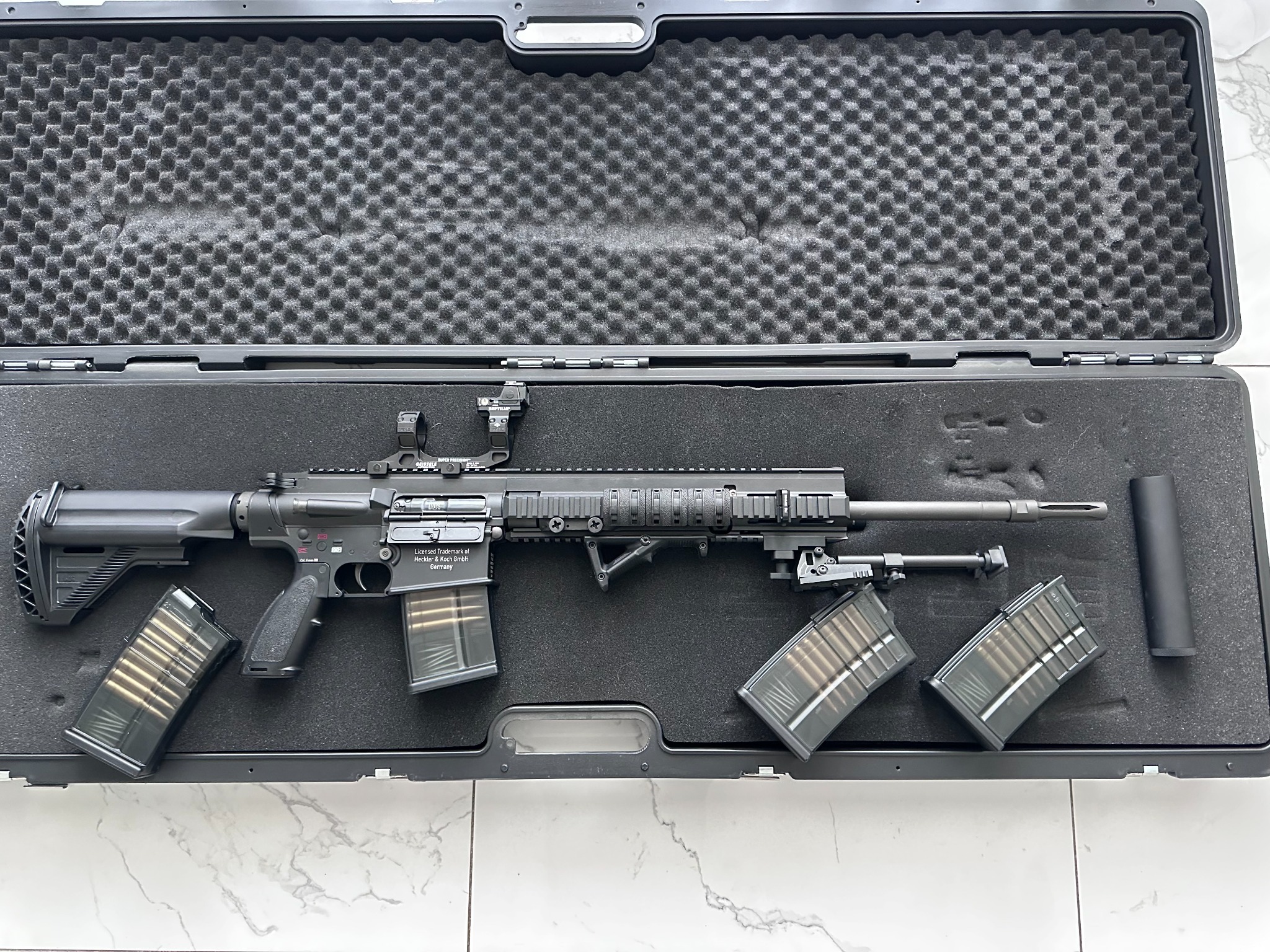 HK417 Sniper V2 Umarex/VFC HK Licensed + dodatki, nieużywany