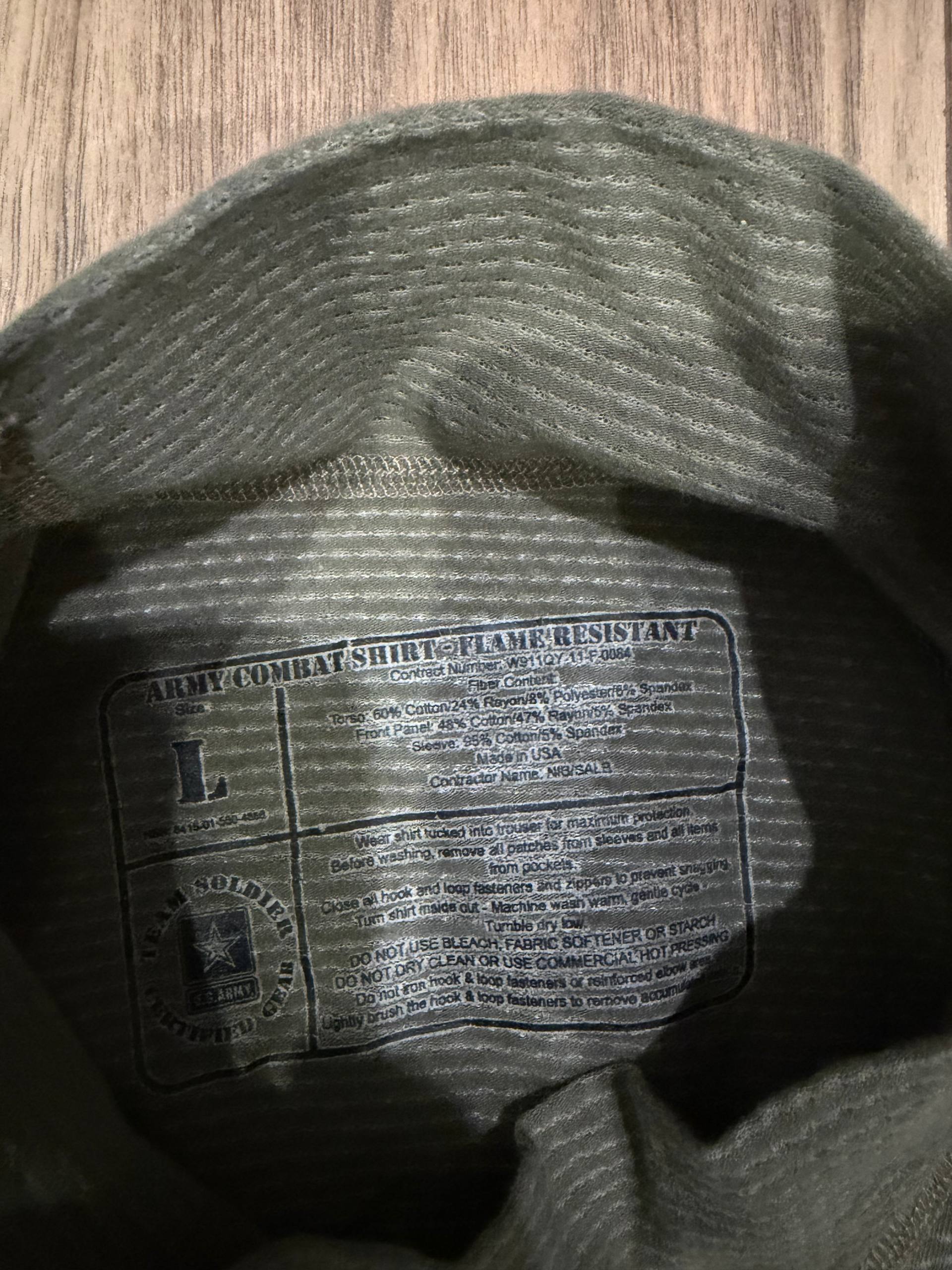 massif flame resistant combat shirt multicam