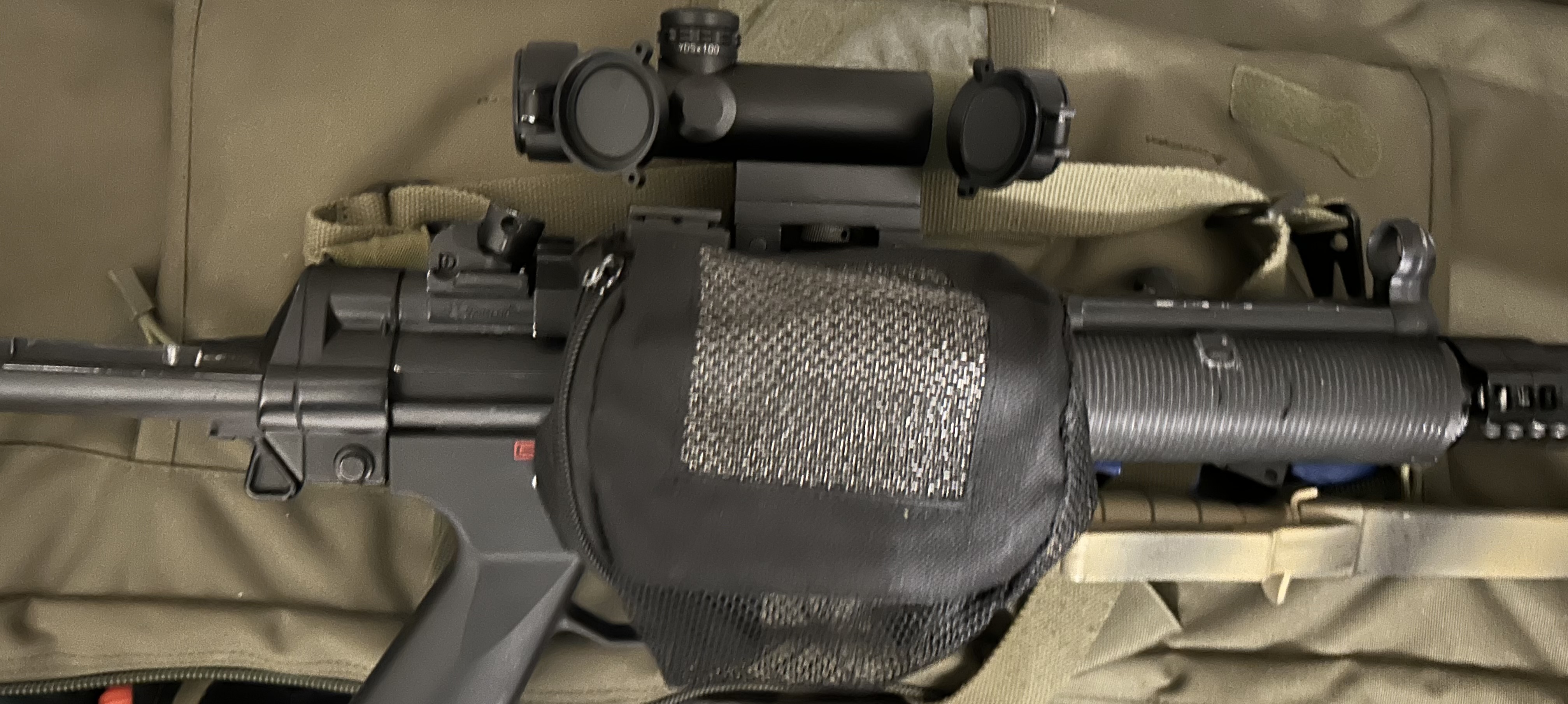 Luneta 4x20 retro ACOG AR15 Colt mp5 G3 RIS zamiana na kolimator Aimpoint