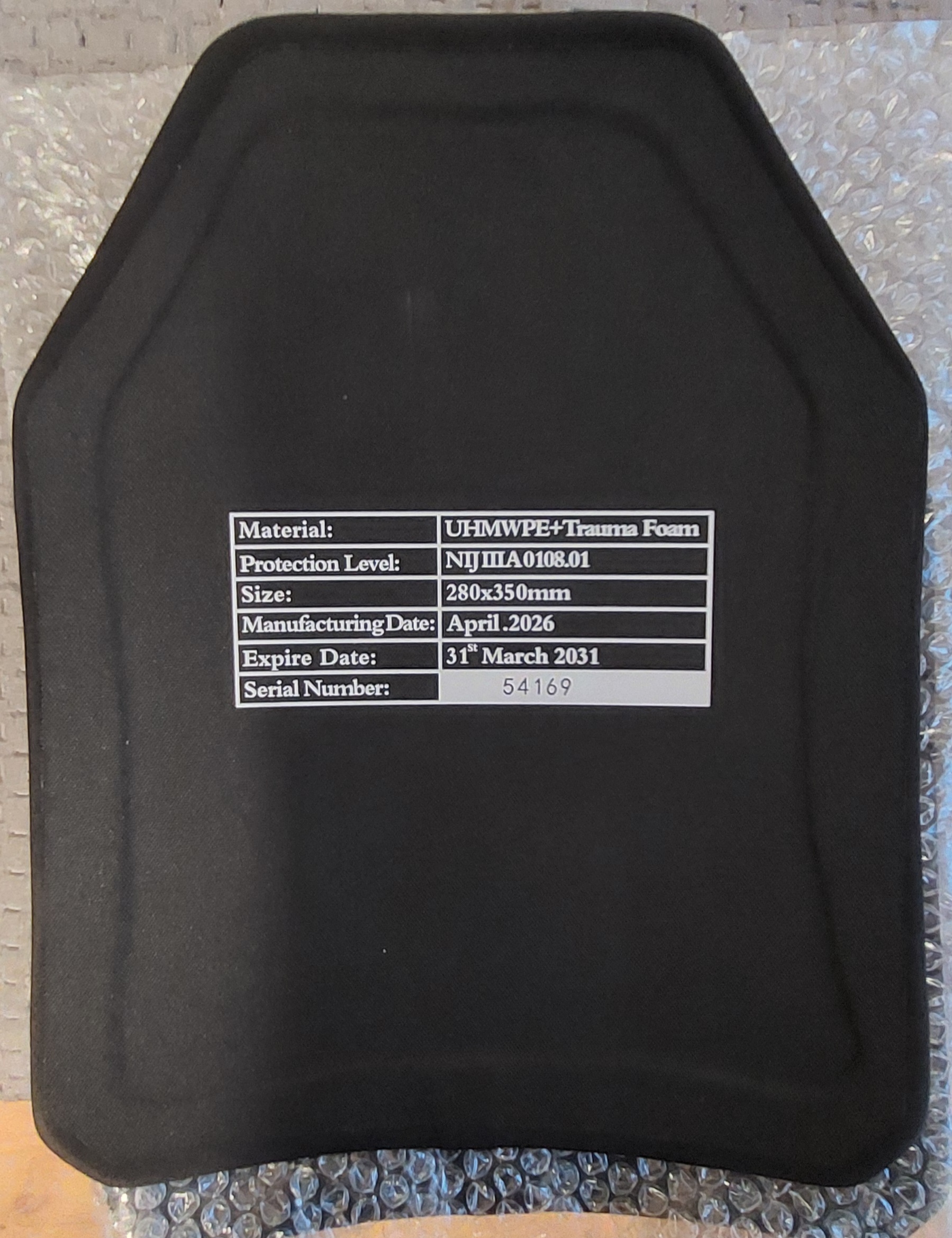 Zestaw płyt balistycznych Raptor Tactical 3A 28x35 cm Multicurve