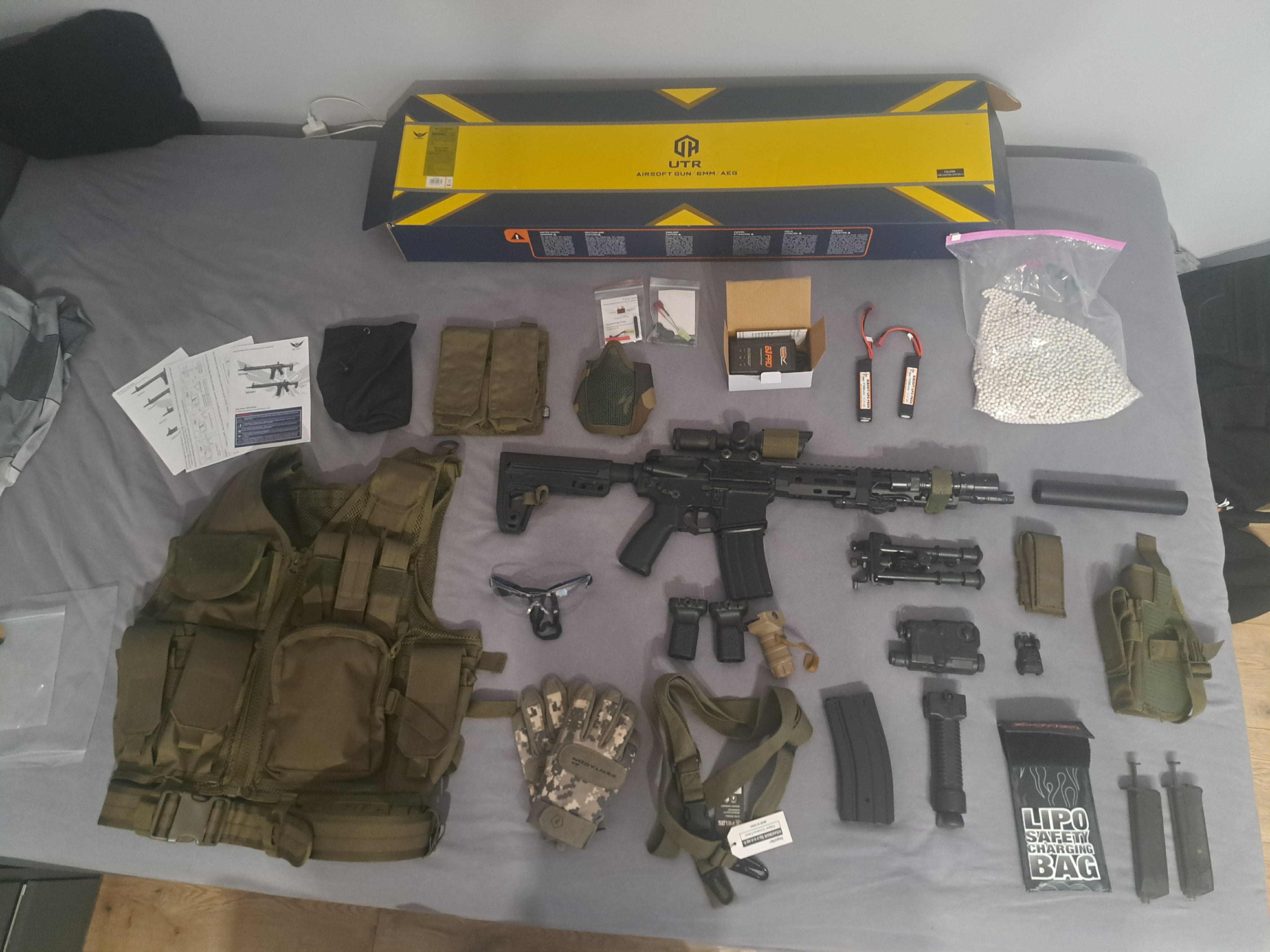 Cały sprzęt ASG + Replika