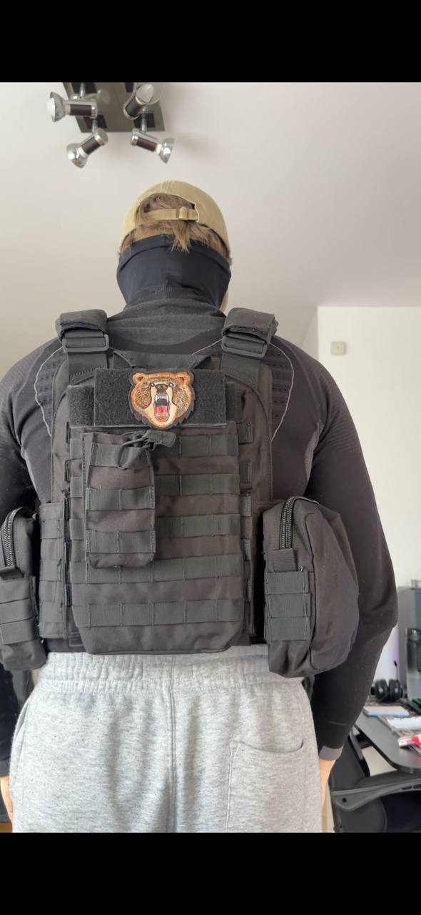 Kamizelka Plate Carrier + Atrapy Płyt SAPI (Kompletny Set)