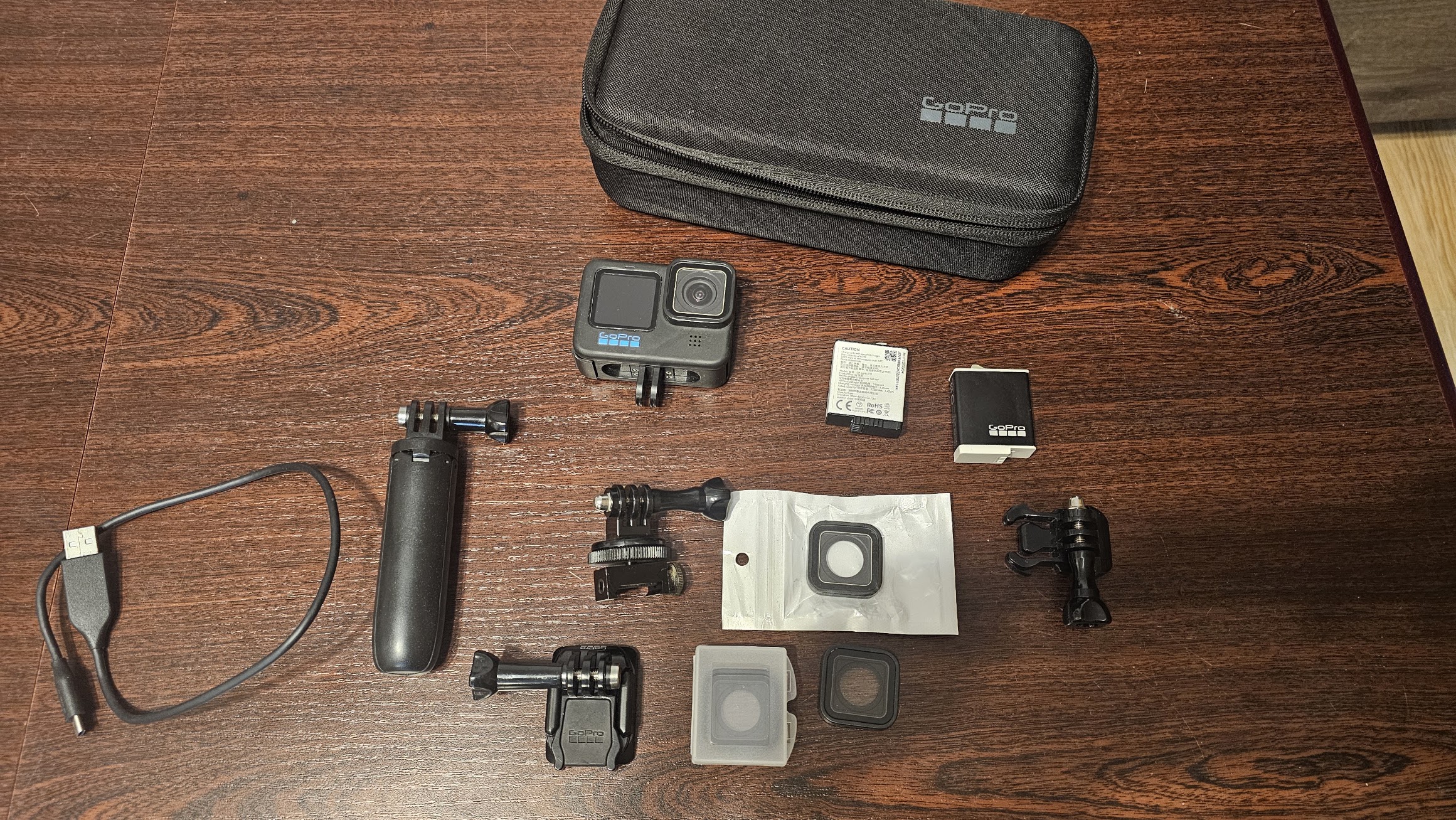 Gopro Hero 11 Black, montaż na ris i inne dodatki