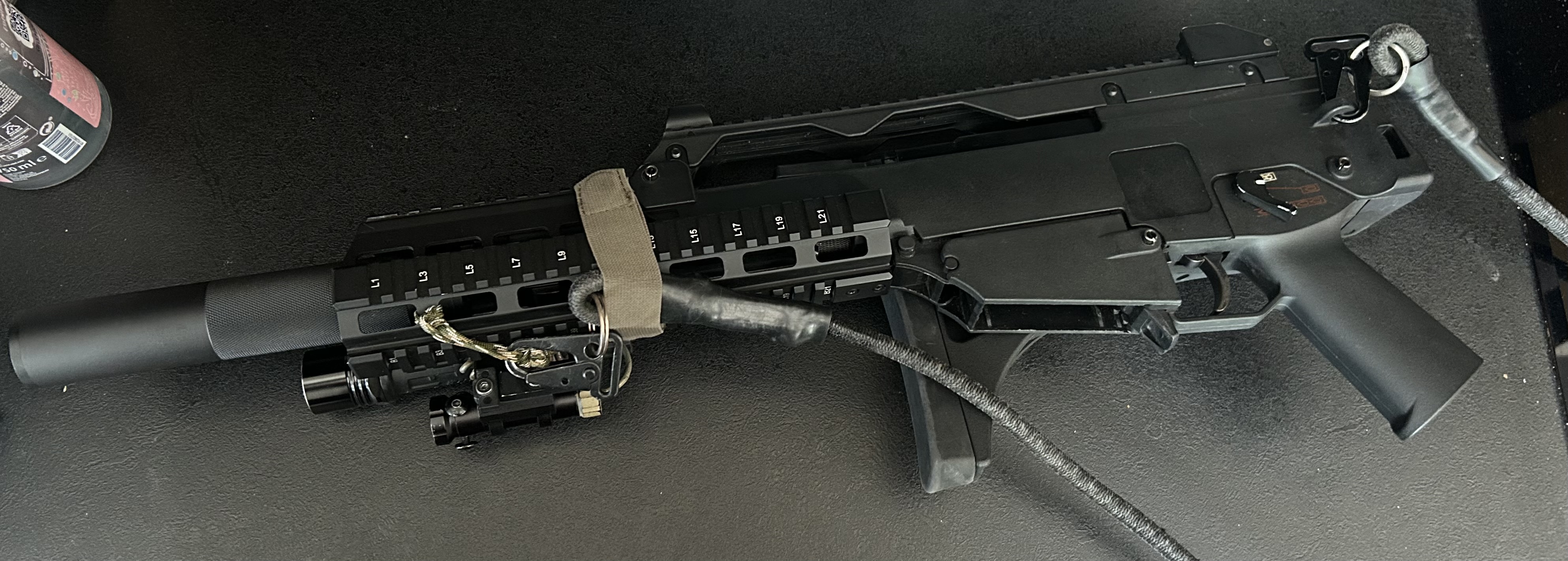 Front chwyt łoże RIS RAS g36K plus tłumik AEG GBBR Formoza KSK