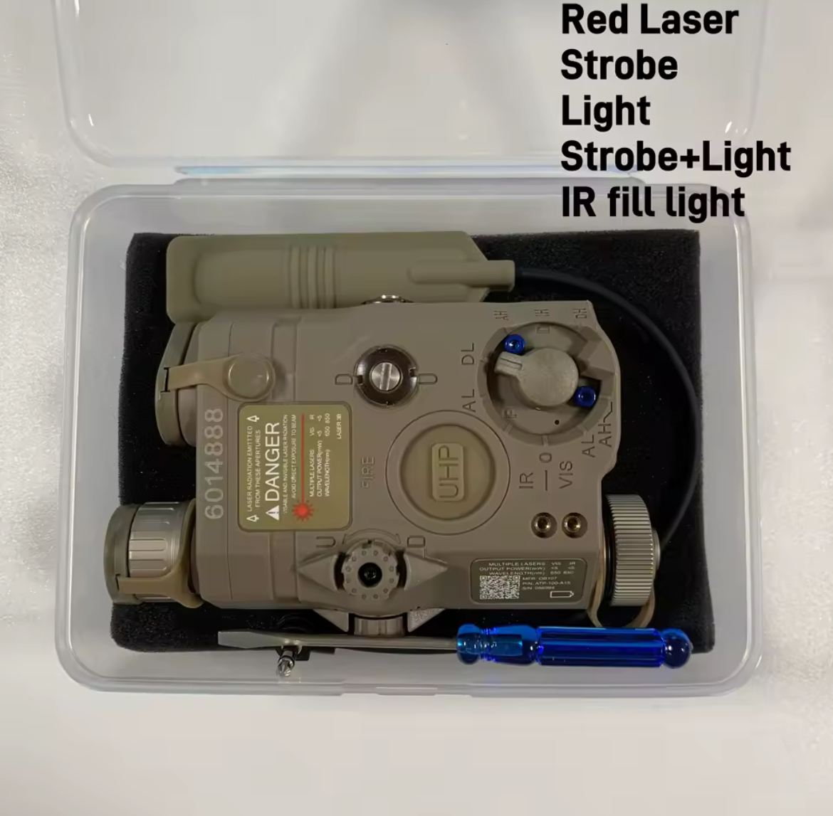 Puszka laser latarka strobo IR PEQ 15 UHP