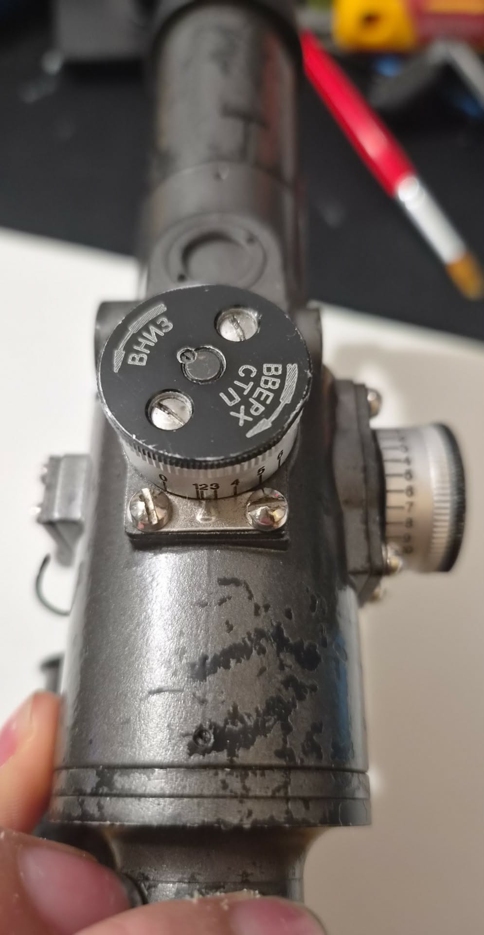 Luneta pso-1 oznaczenia w cyrylicy replika