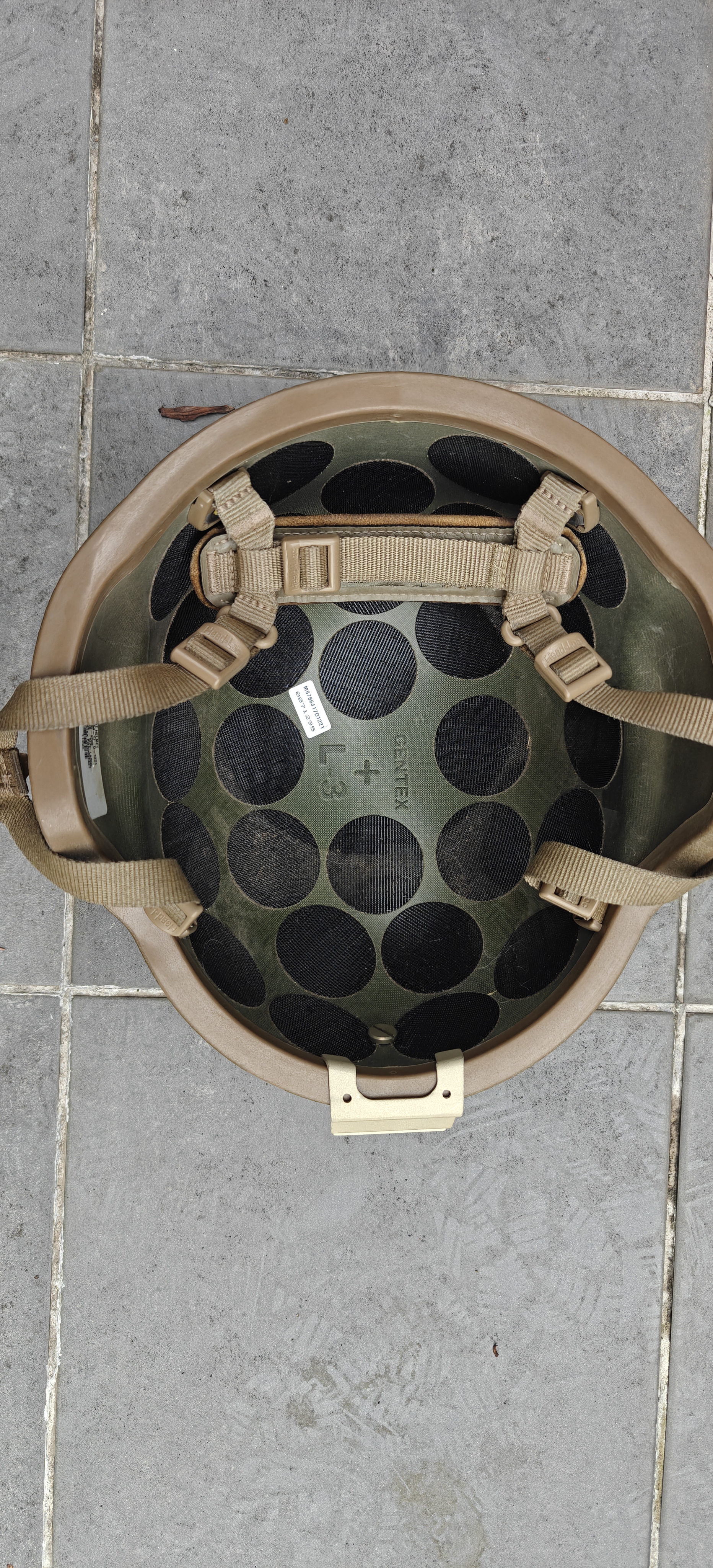 hełm USMC ECH Large + pokrowiec marpat + blacha NVG