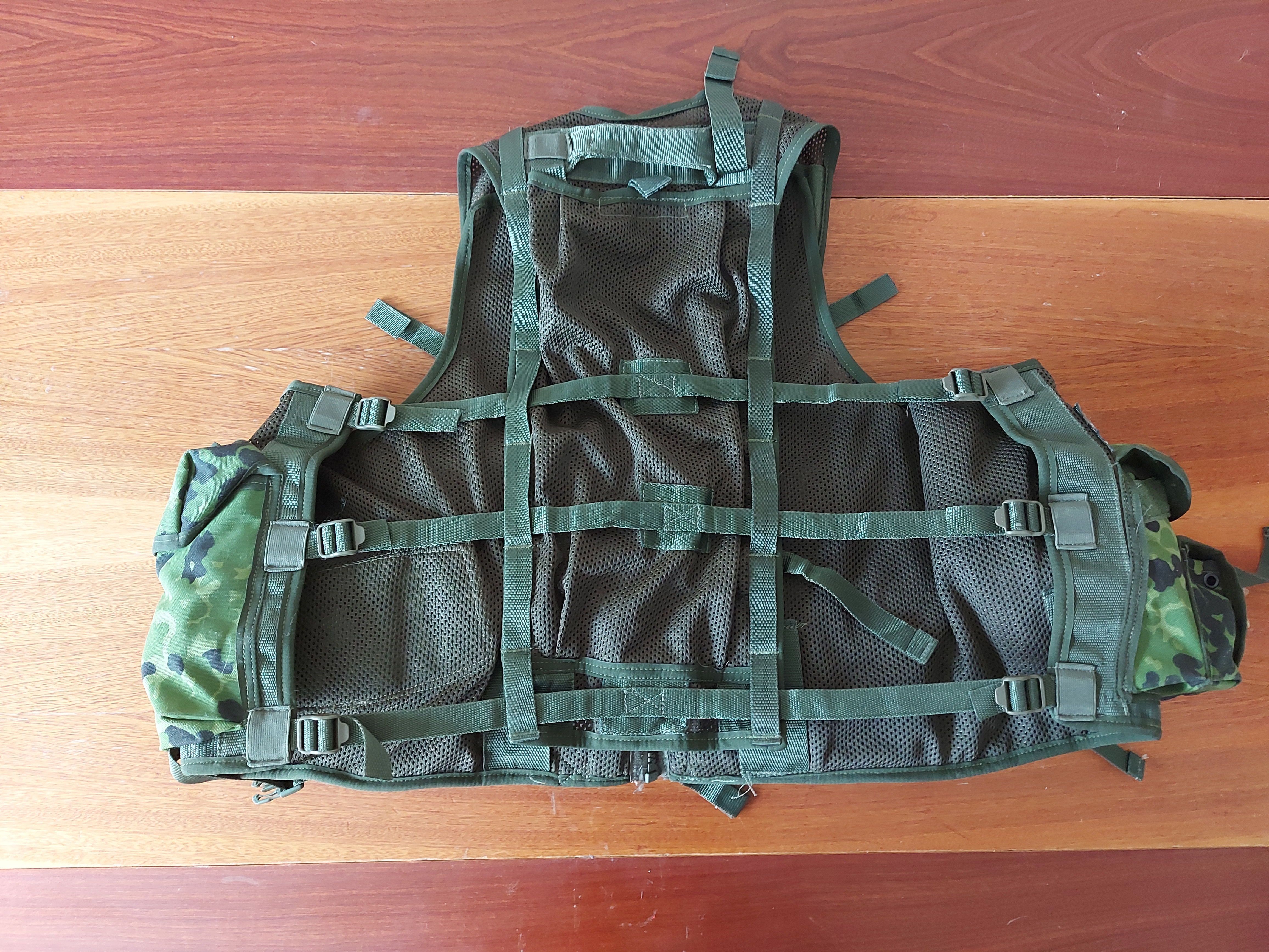 Kamizelka taktyczna - duński kamuflaż M84, cordura; unikat; ASG
