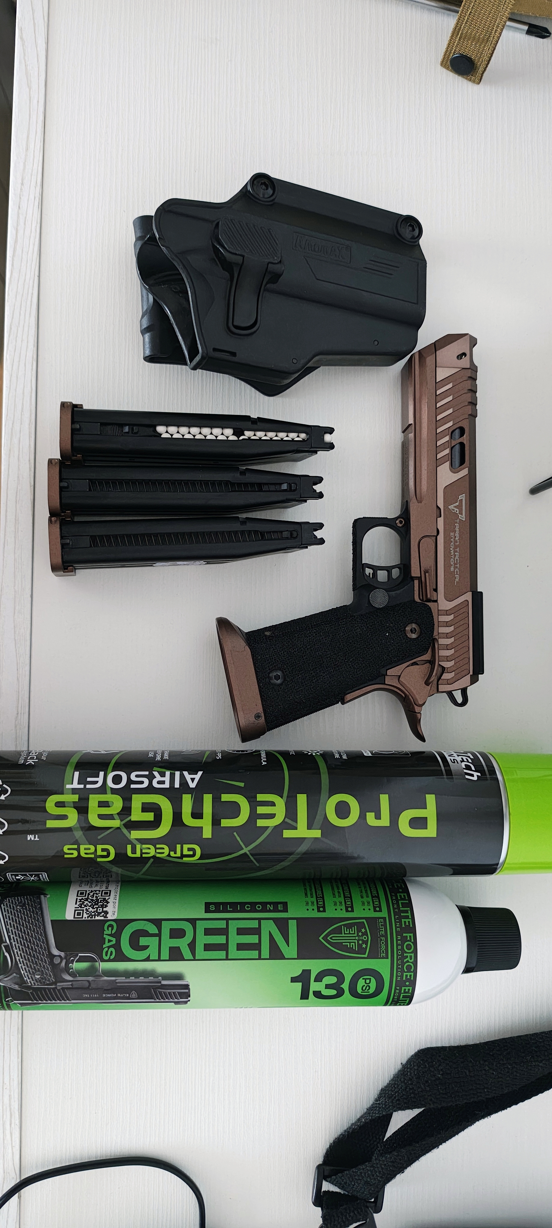 Replika R615 TTI Sand Viper [JAG Arms] i 3 magaznyki plus greengas
