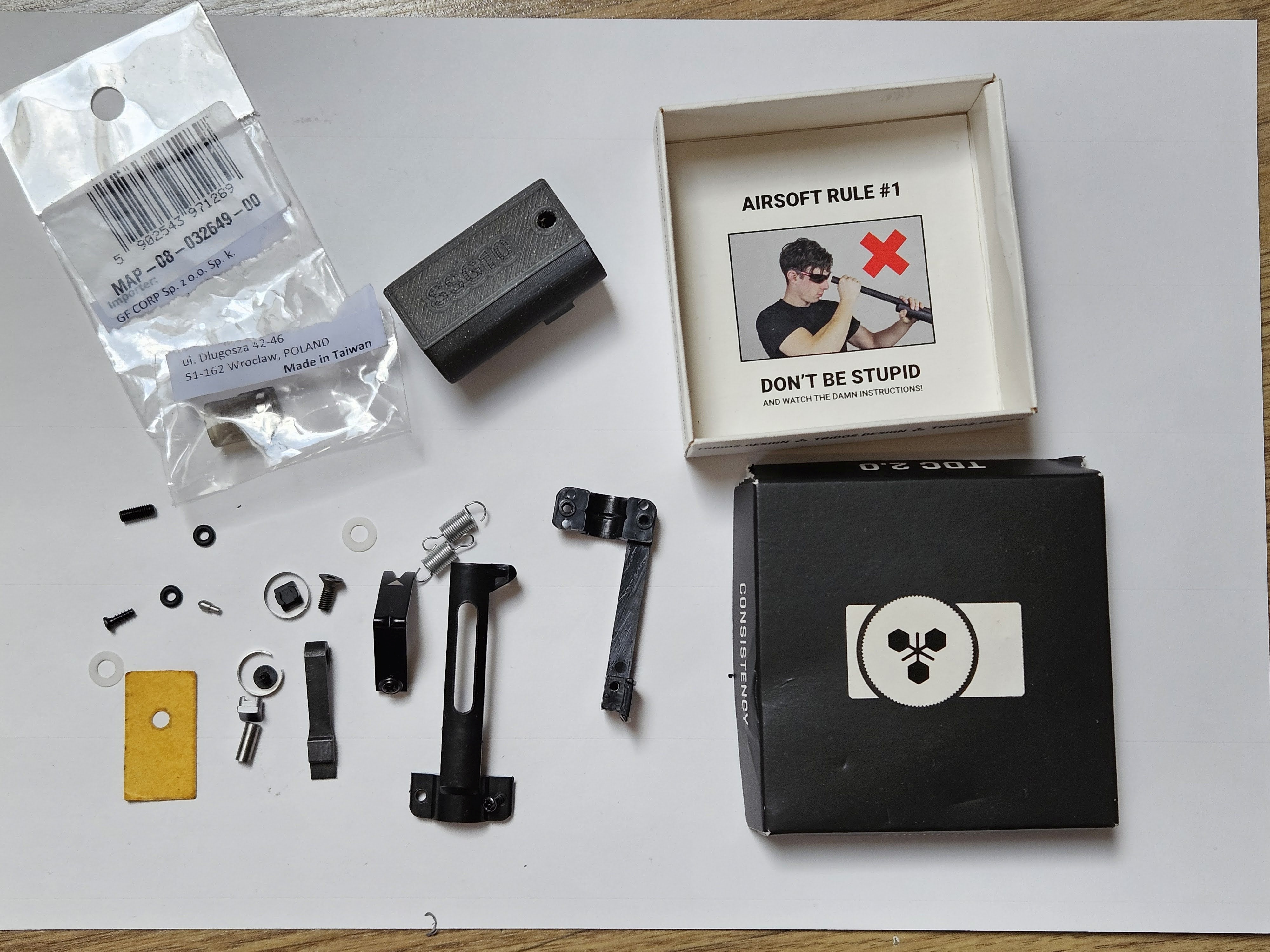 Elementy komory hop-up Novritsch SSG10 TAC 2, zestaw zamienników