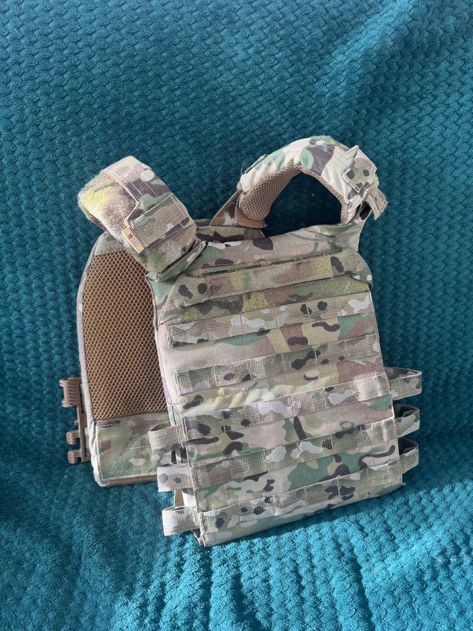 Zestaw plate carrier M-Tac Cuirass Elite Gen II (Multicam) + front flap HUSAR Hybrid Rifle Front Flap + 3× ładownice GPC Wing Pouch