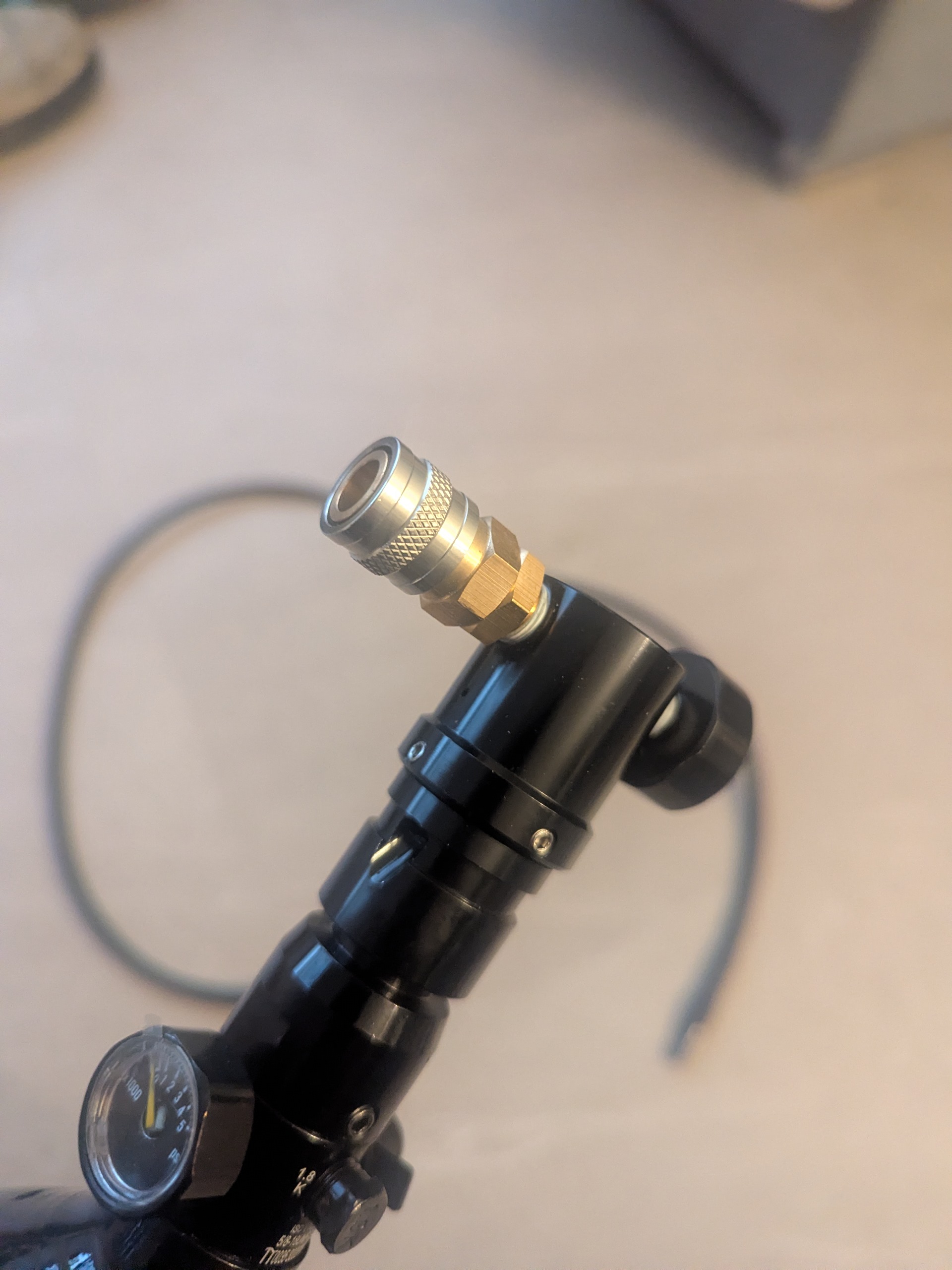 Reduktor, butla, wąż. Zestaw HPA