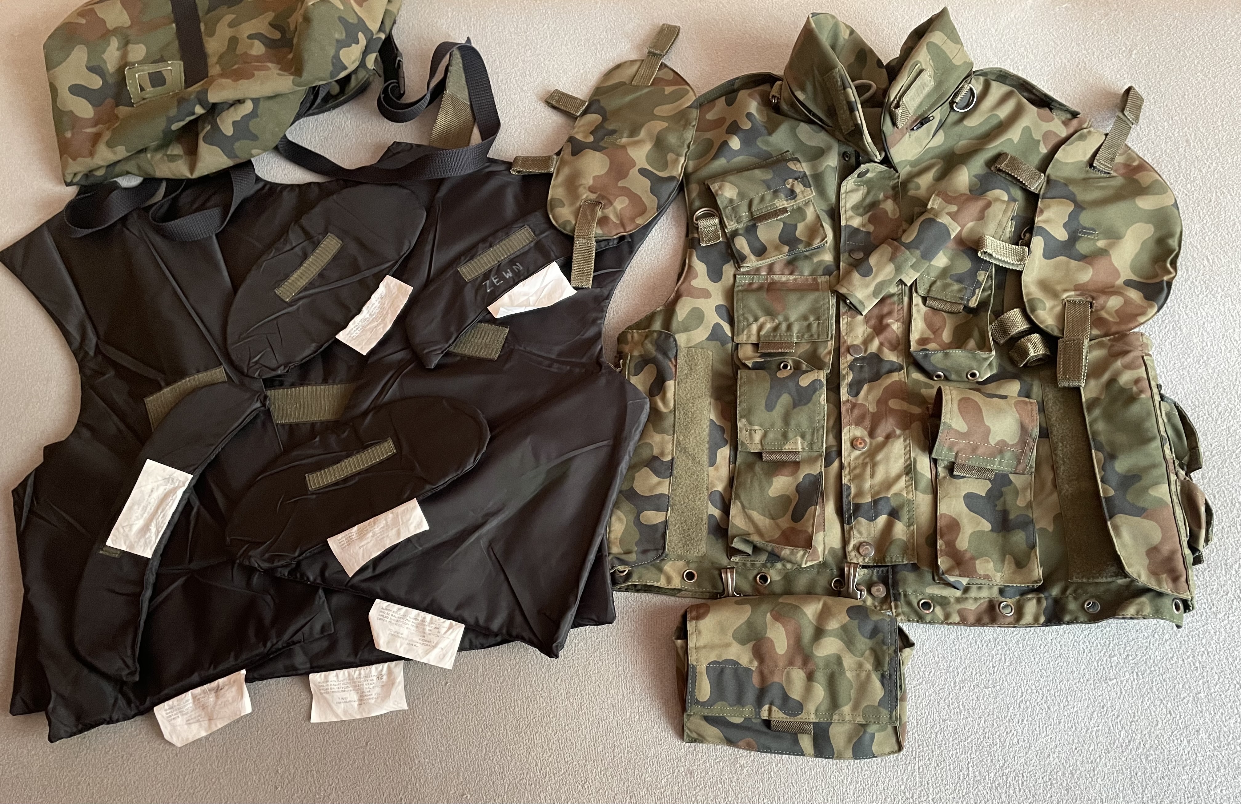 Kompletna kamizelka DMV-98 XXL Lubawa z kevlarem i płyta