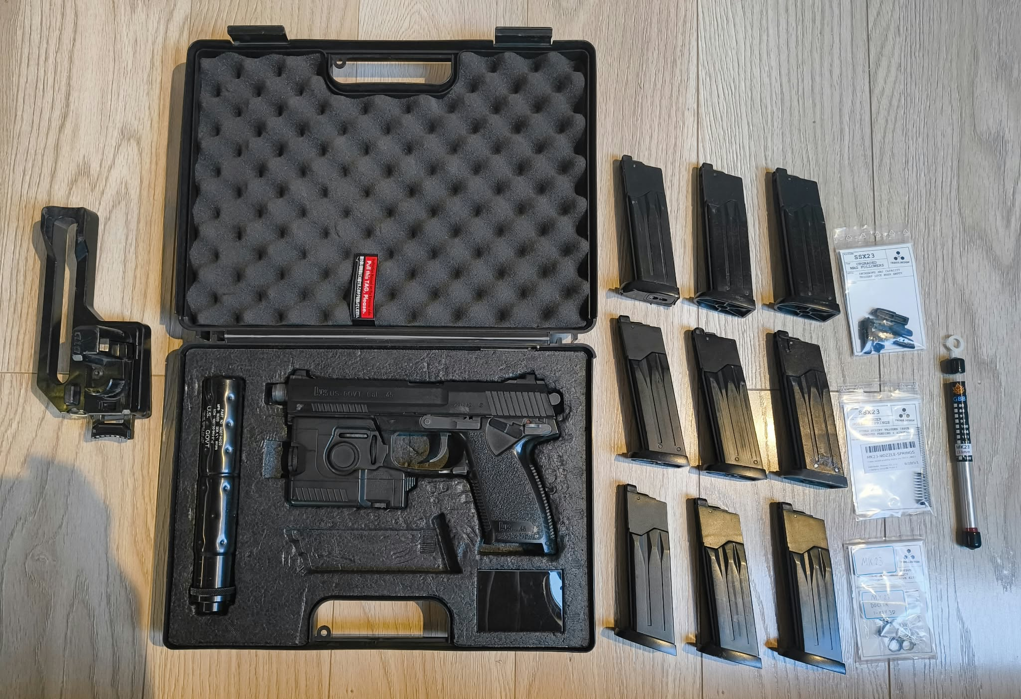 MK23 Tokyo Marui Zestaw po tuningu + DTD