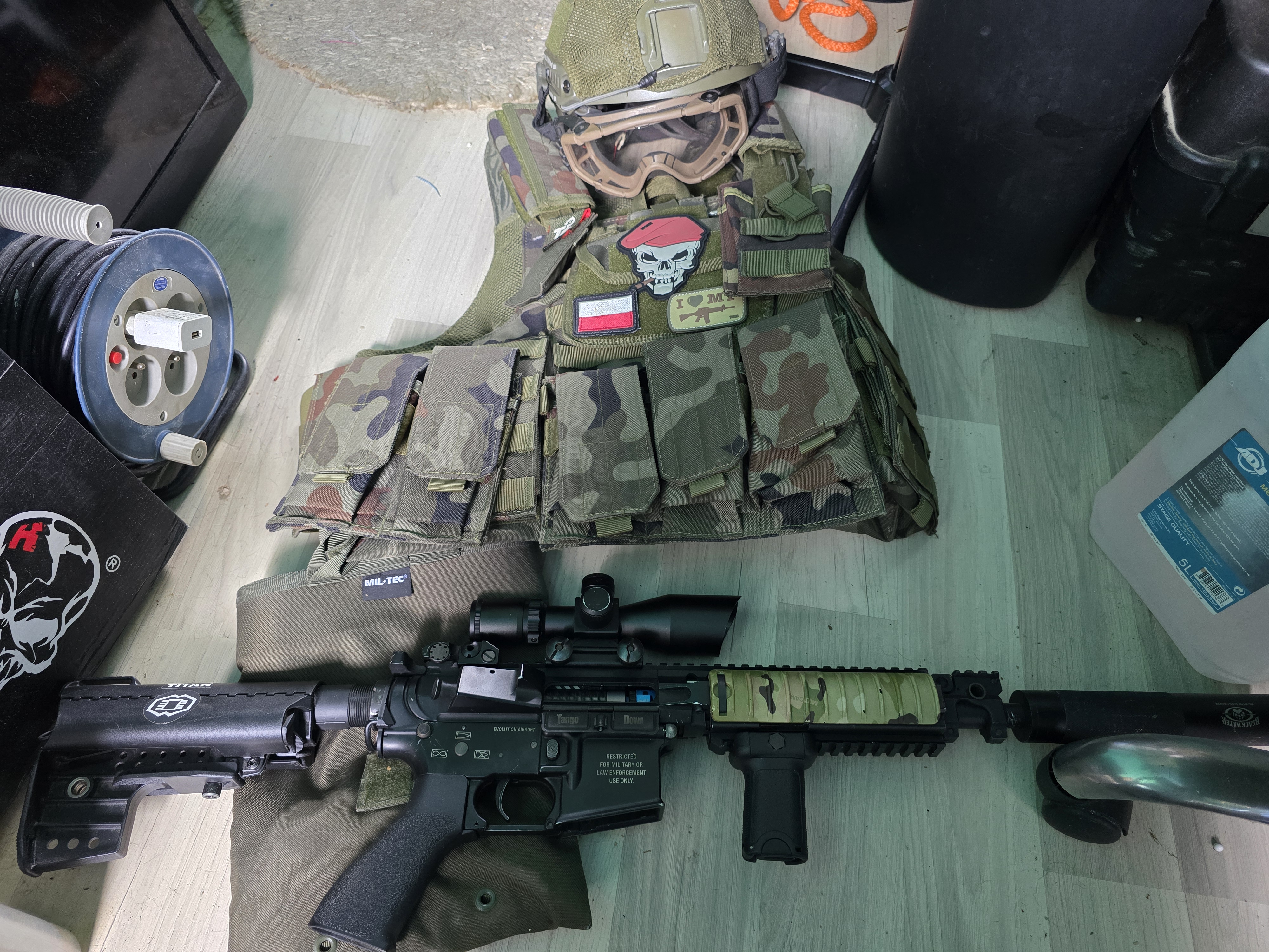 M4 po tuningu gate wszystkie części +kamizelka +chelm