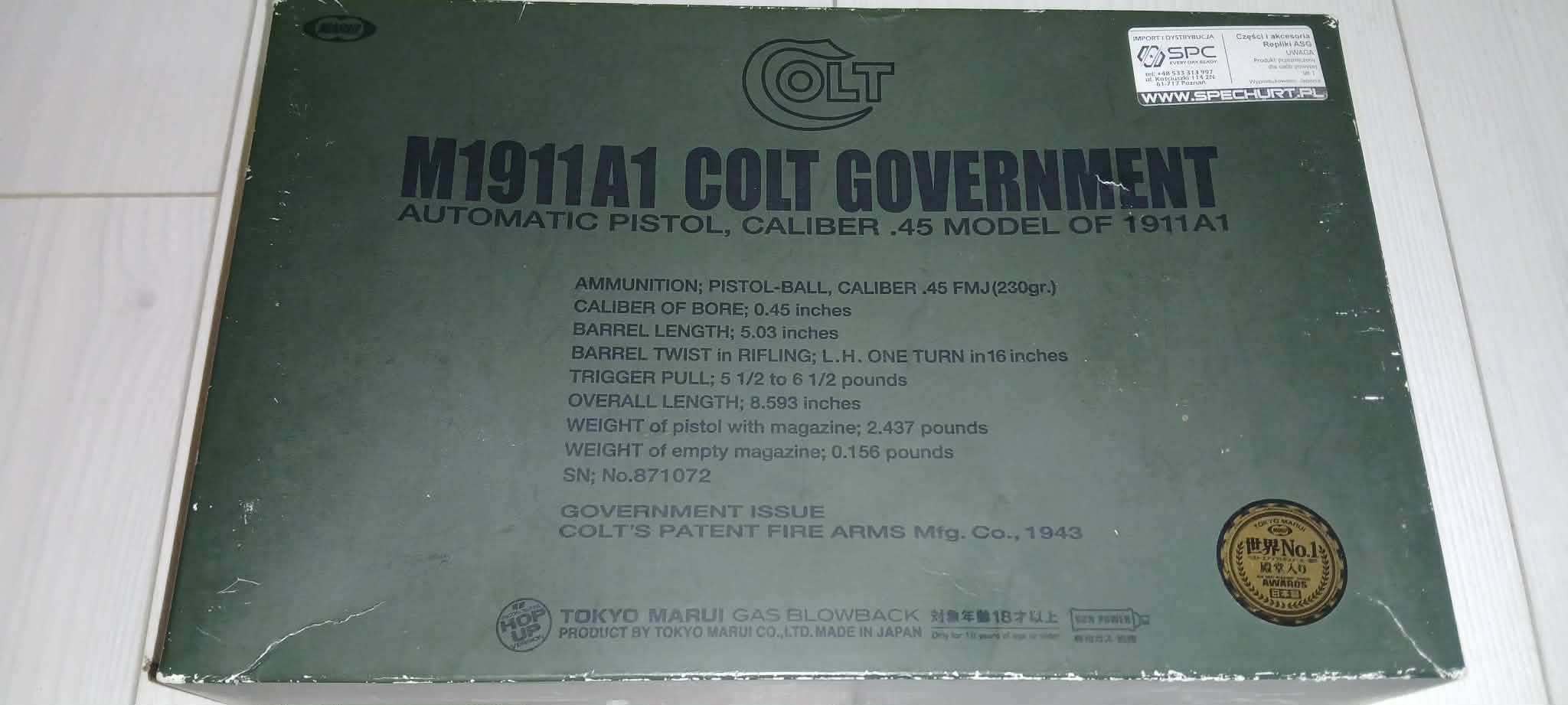 Colt M1911 Government - Tokyo Marui