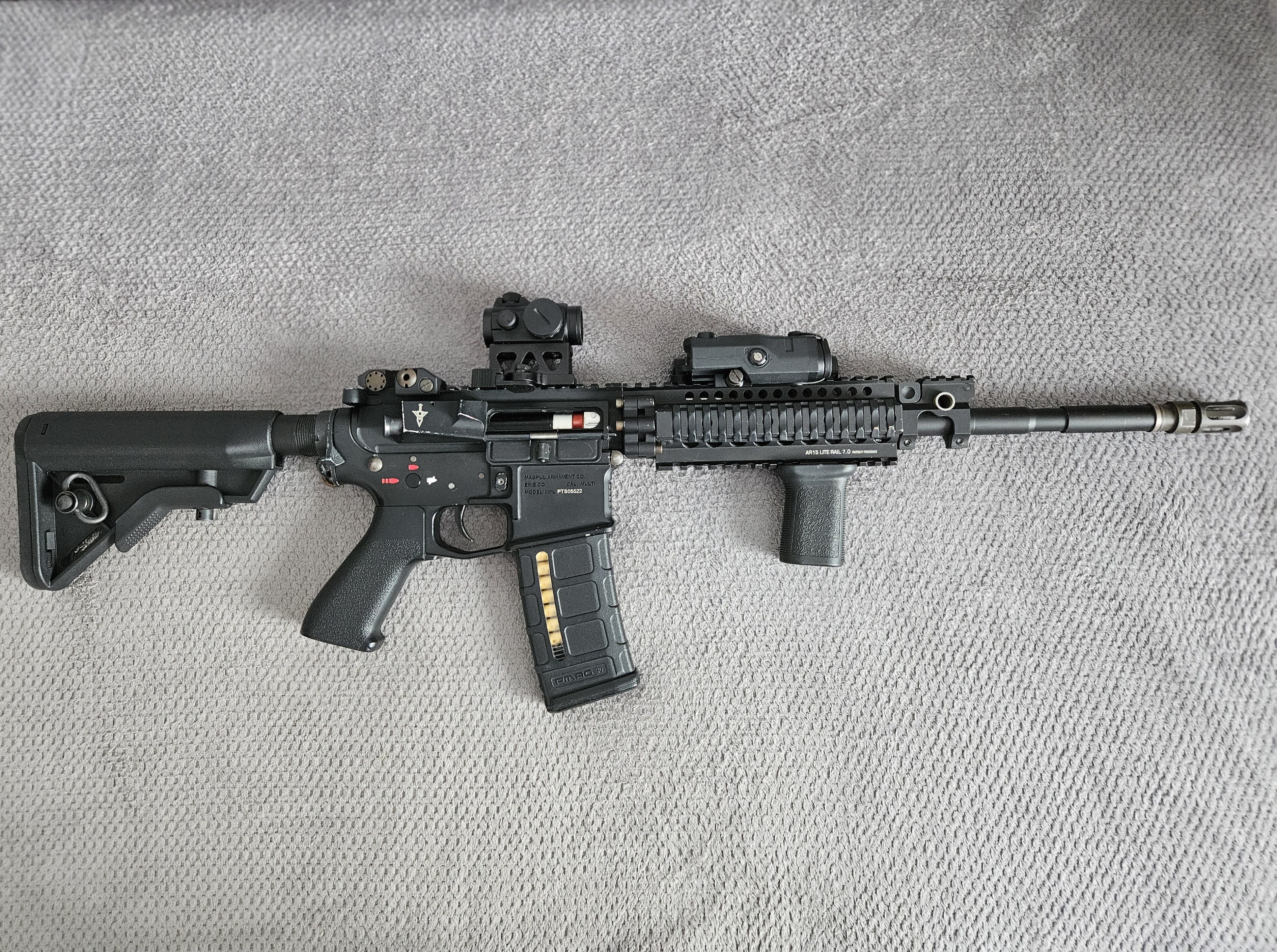 Kolimator AIM-O Aimpoint micro T1 replika, różne montaże wysoki, niski, QD