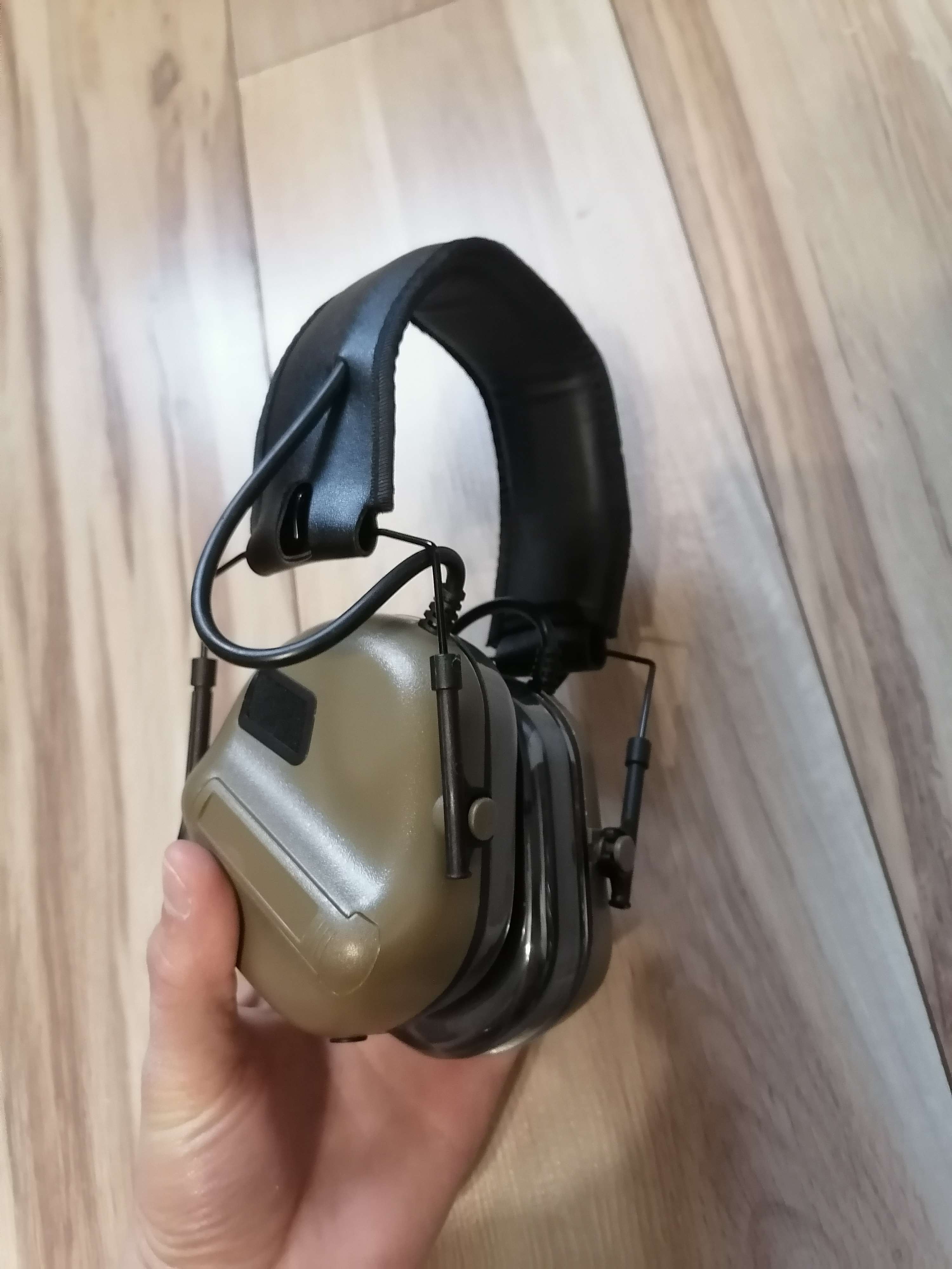 Aktywne ochronniki słuchu Wosport HD-12 wersja IPSC Gen 5 Tan
