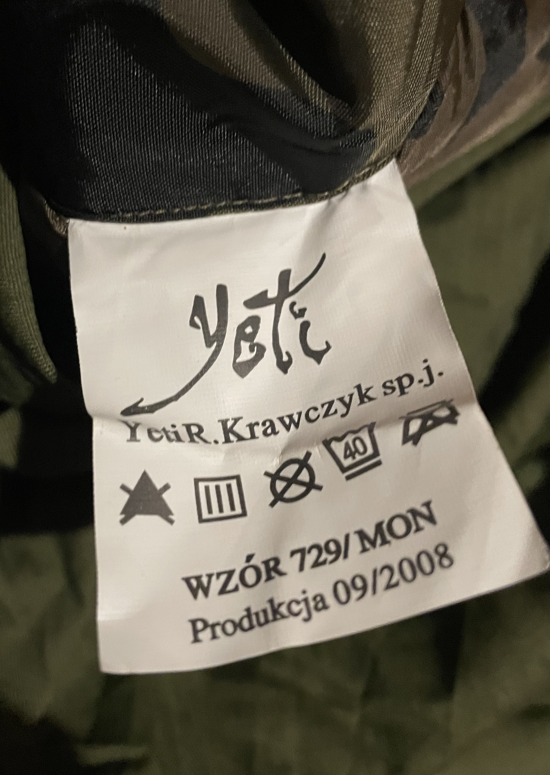 Śpiwór pododdziałów specjalnych wz. 729/MON