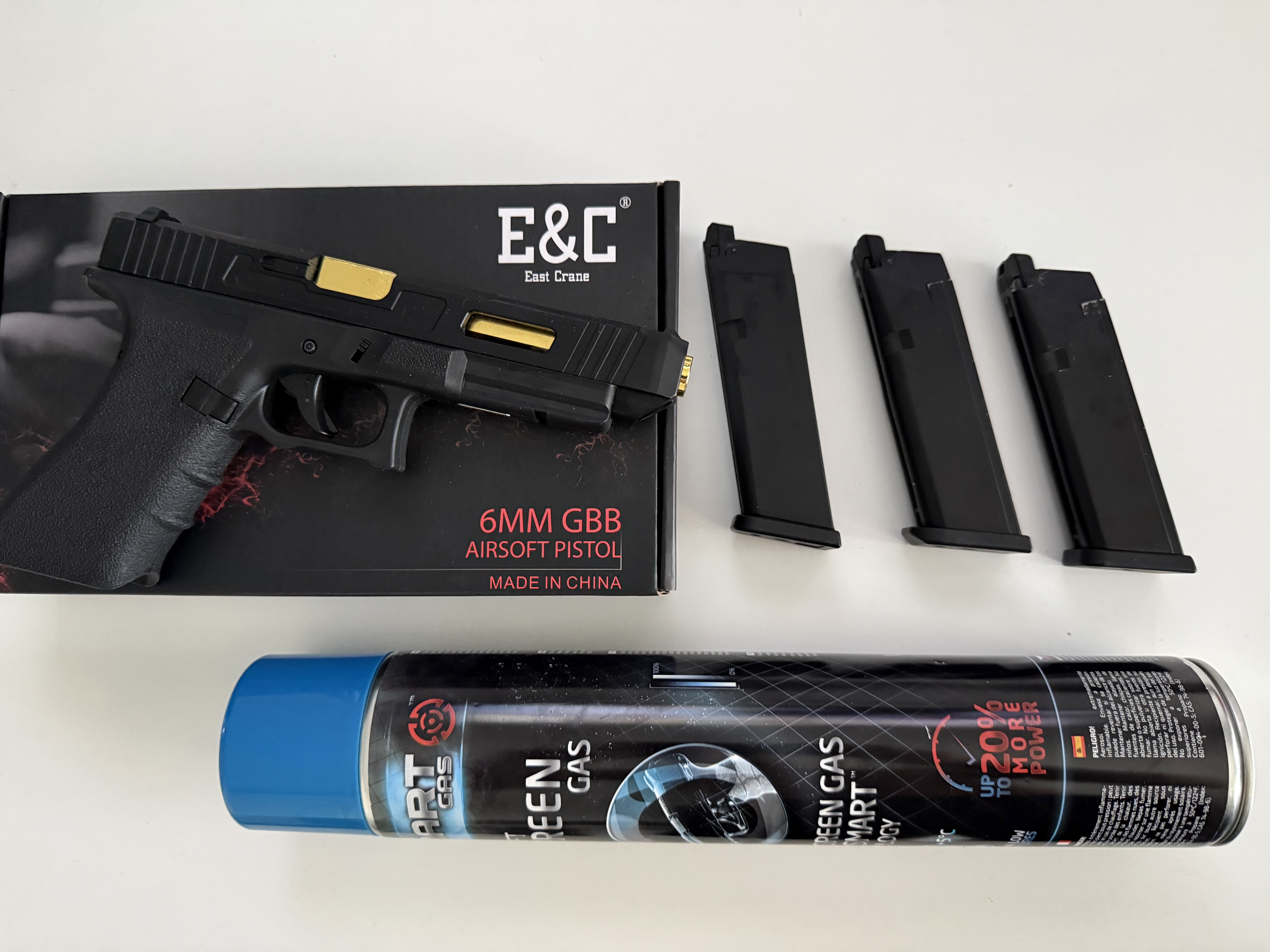 Glock 3mag green Gass 1j East & Crane