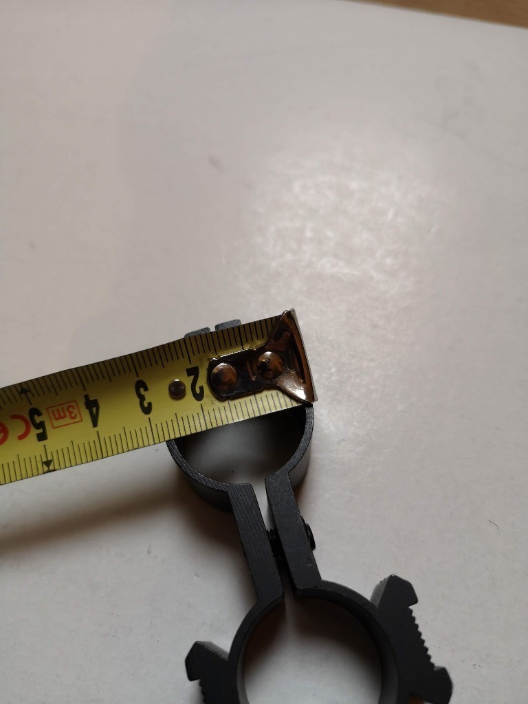 Montaż na lunete 25mm podwójny na laser RIS