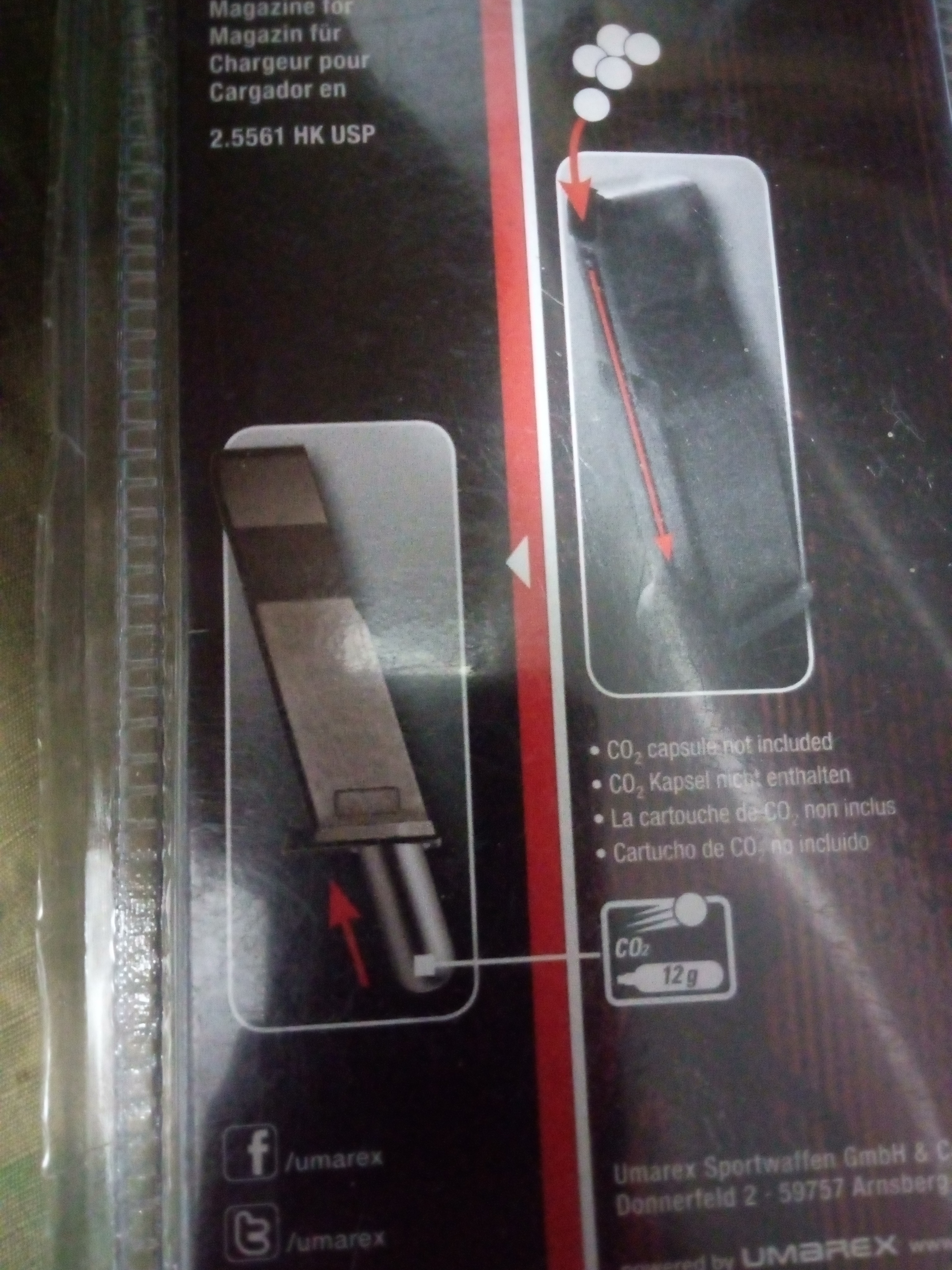 OKAZJA ! MAGAZYNEK H&K USP CO2 UMAREX