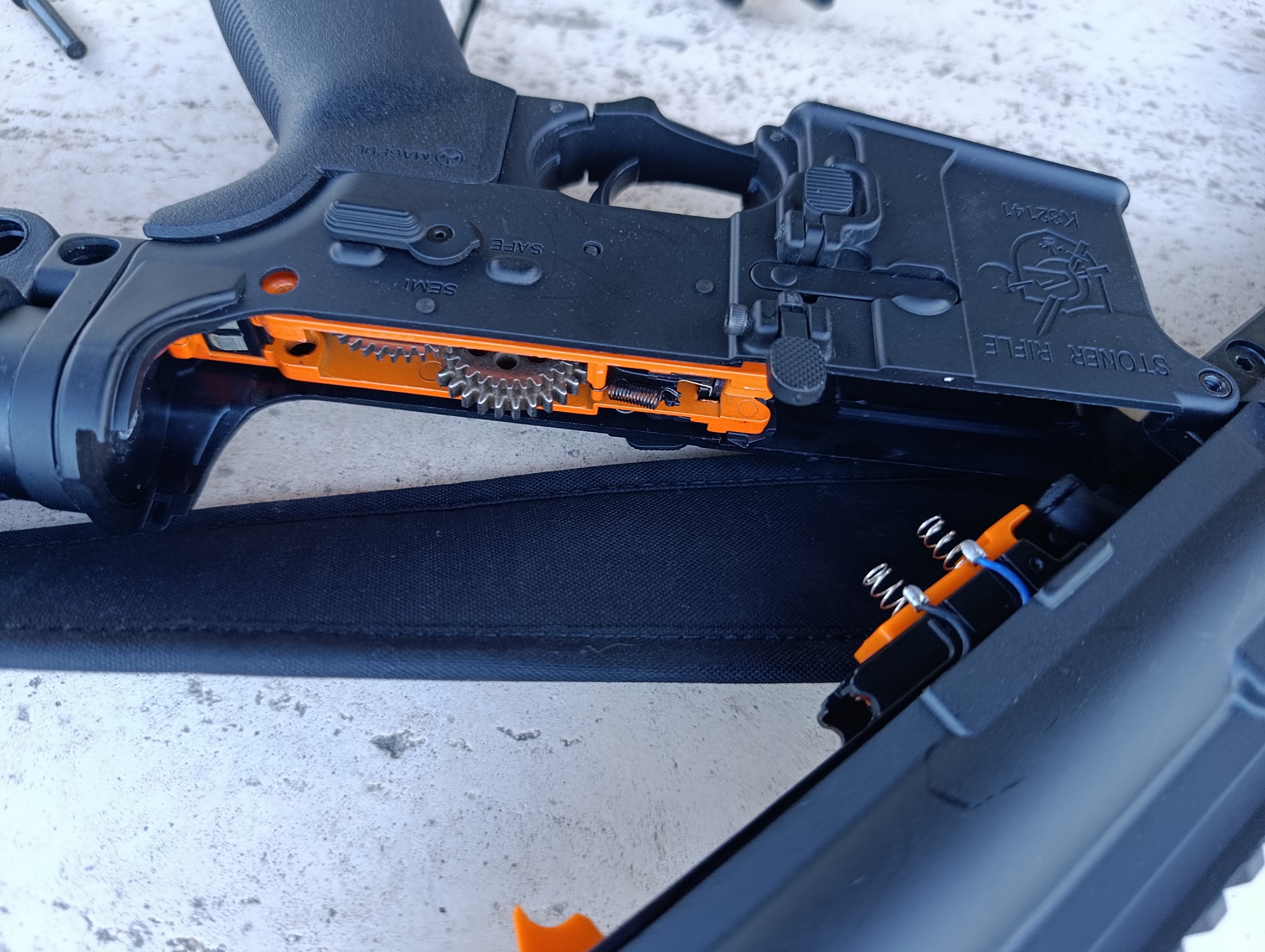 2 Karabiny na kulki żelowe gel blasters najwyższej jakości meta gearbox