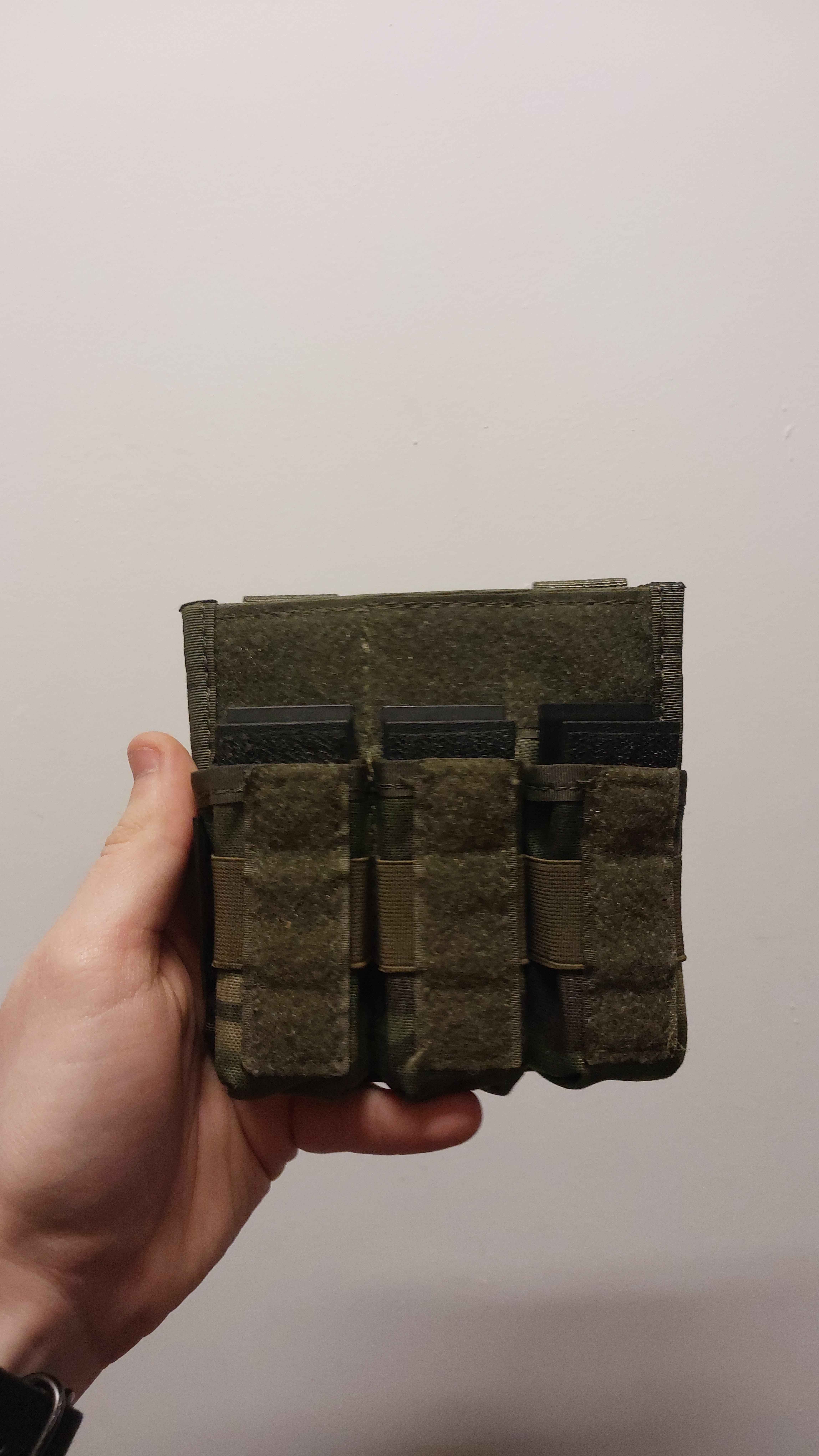 Ładownica MIWO FAST FLAP CQB magazynki 3x pistoletowe / SMG / PM MultiCam Tropic z wkładkami kydex Cordura