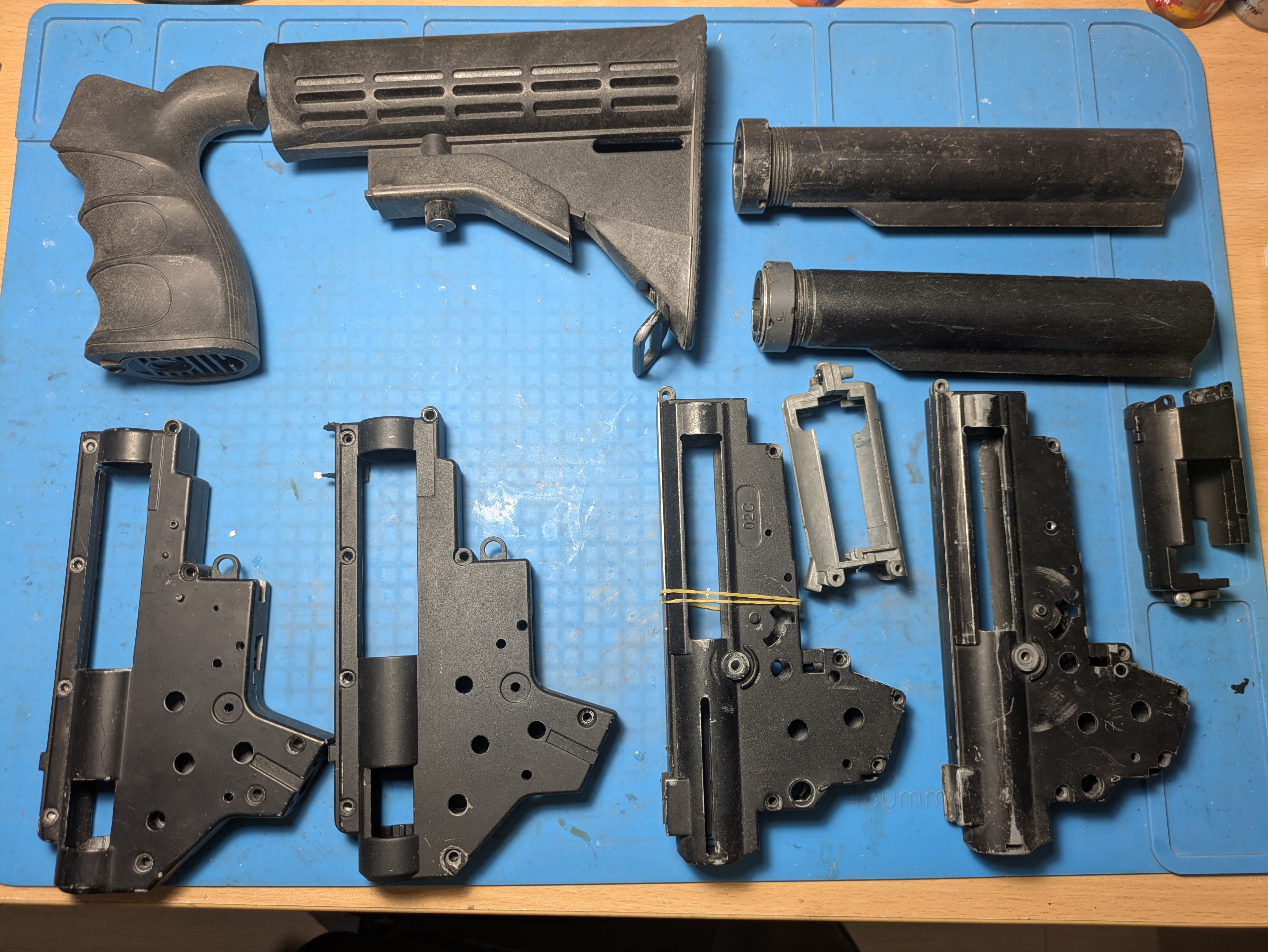 Dysza gumka hop up silnik głowica cylinder zębatki łożyska lufa gearbox