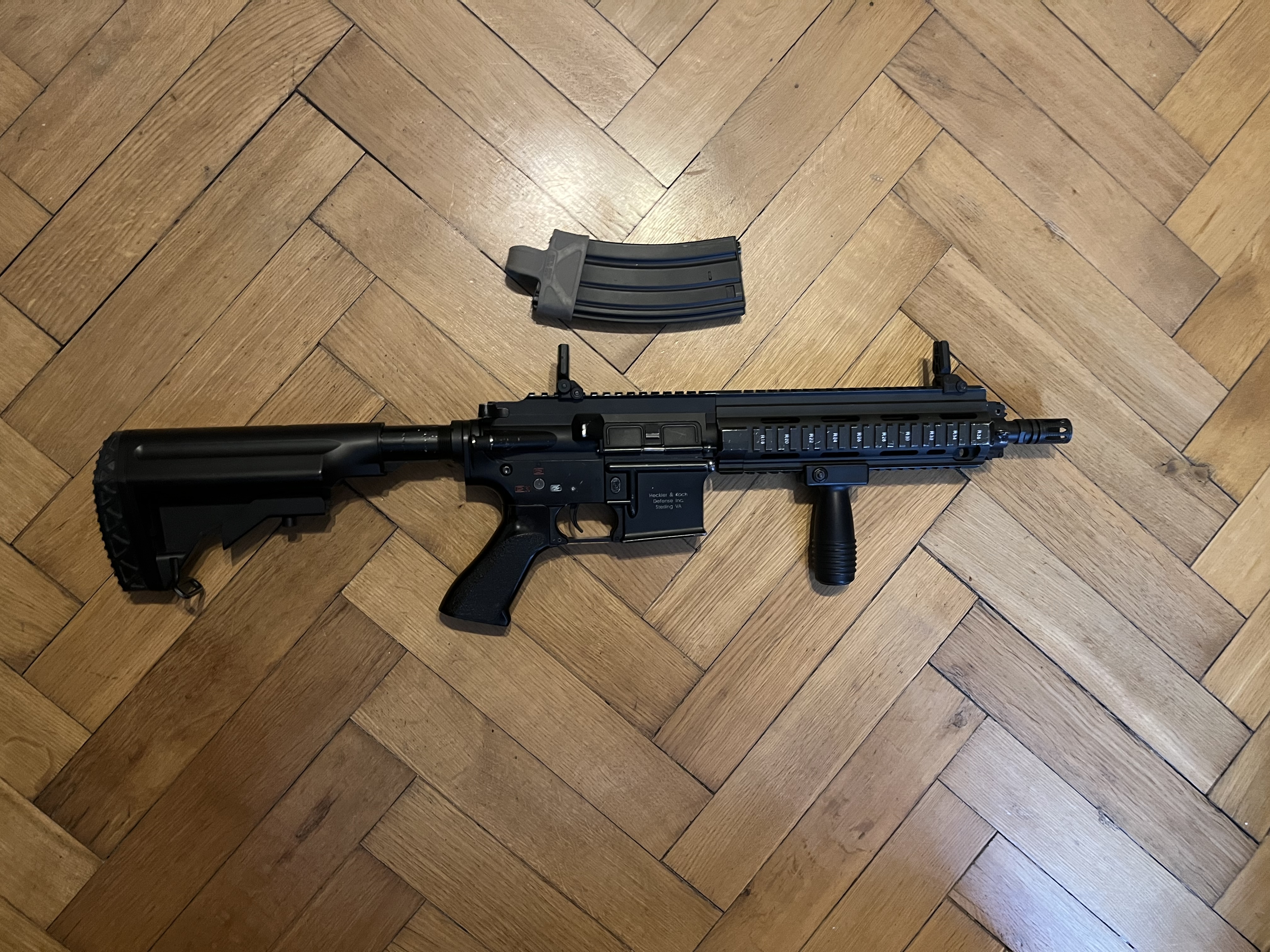 Sprzedam replikę ASG HK416 JG (Full Metal, GB Cyma, szybka wymiana sprężyny)