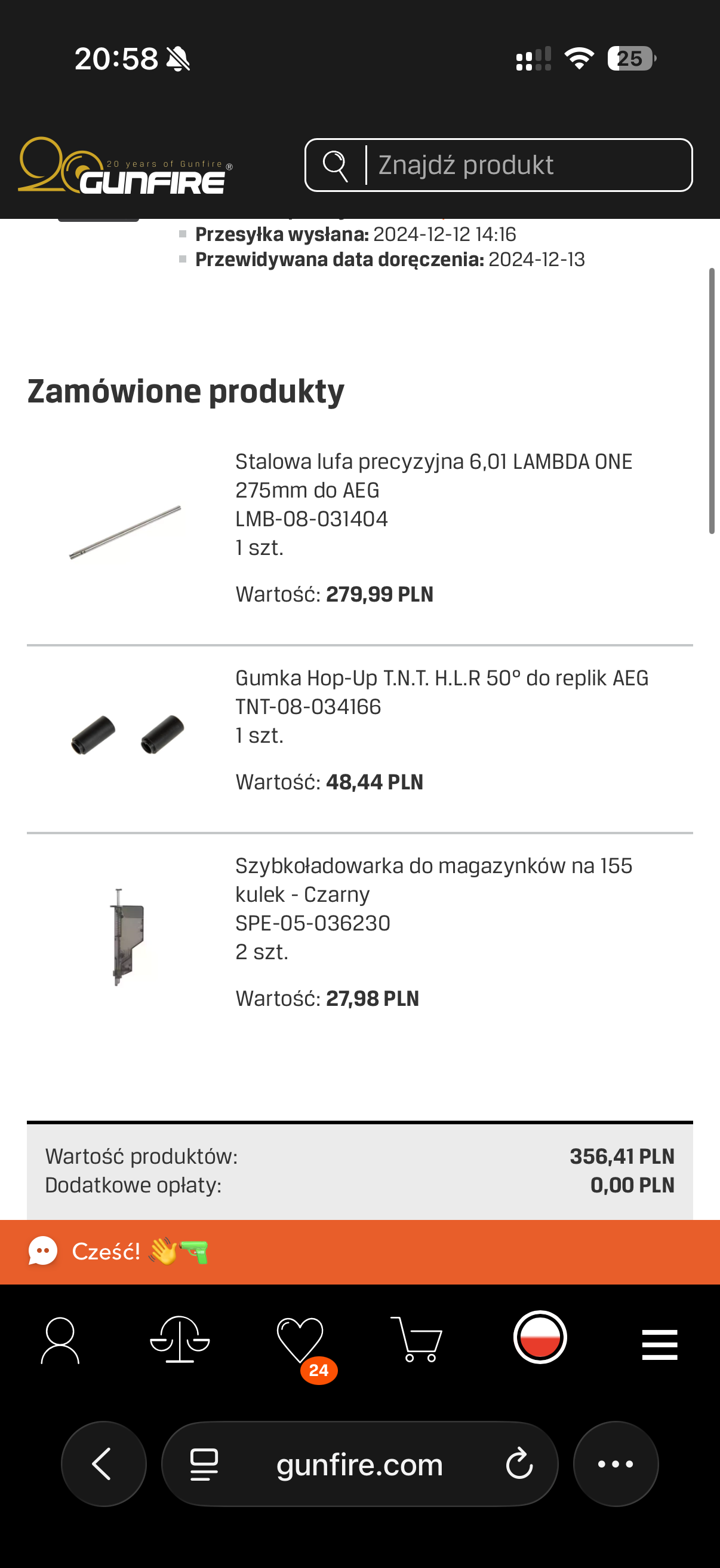 Kompletny szpej ASG WZ93