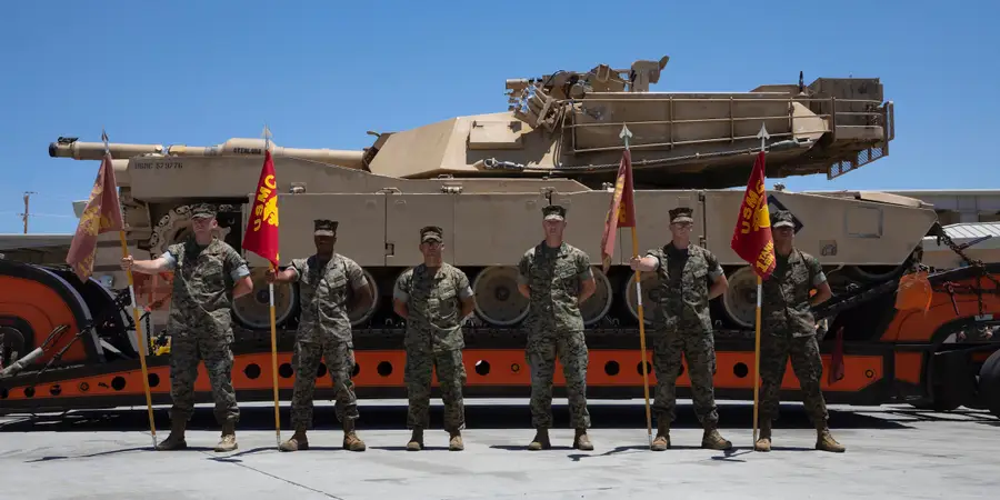 US marines say goodbye to tanks