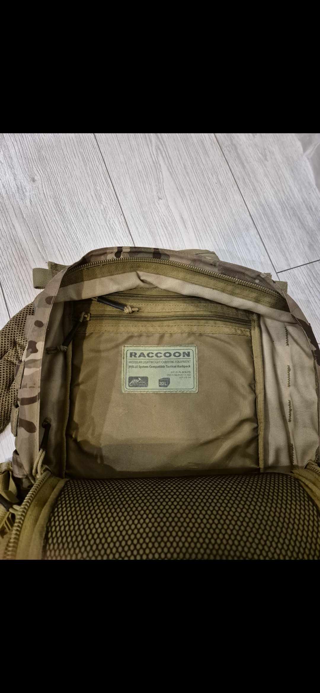 helikon raccoon multicam