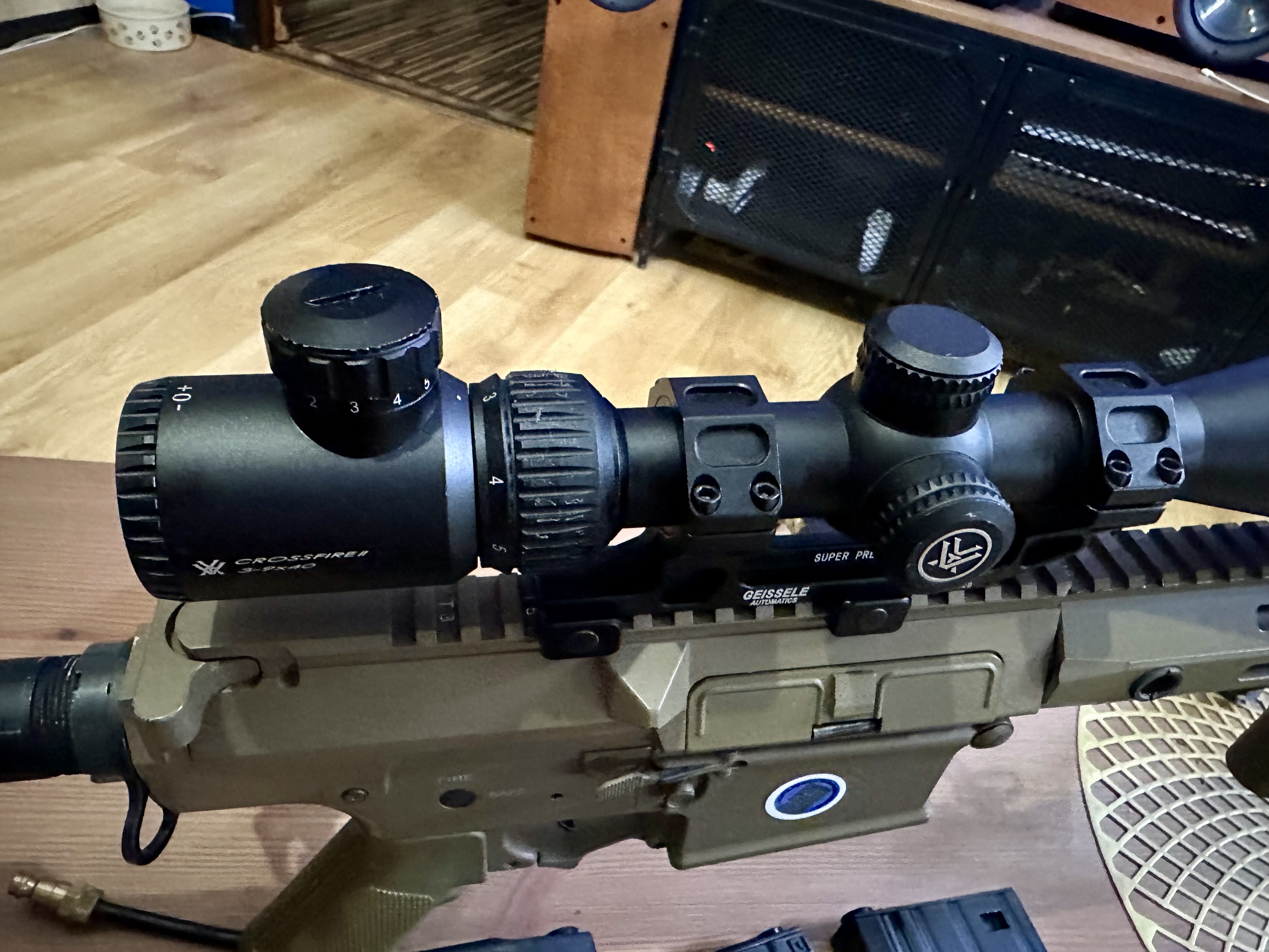 E&C SR25 DMR HPA Mancraft 2.6J VortexCrossfire II 3-9x40