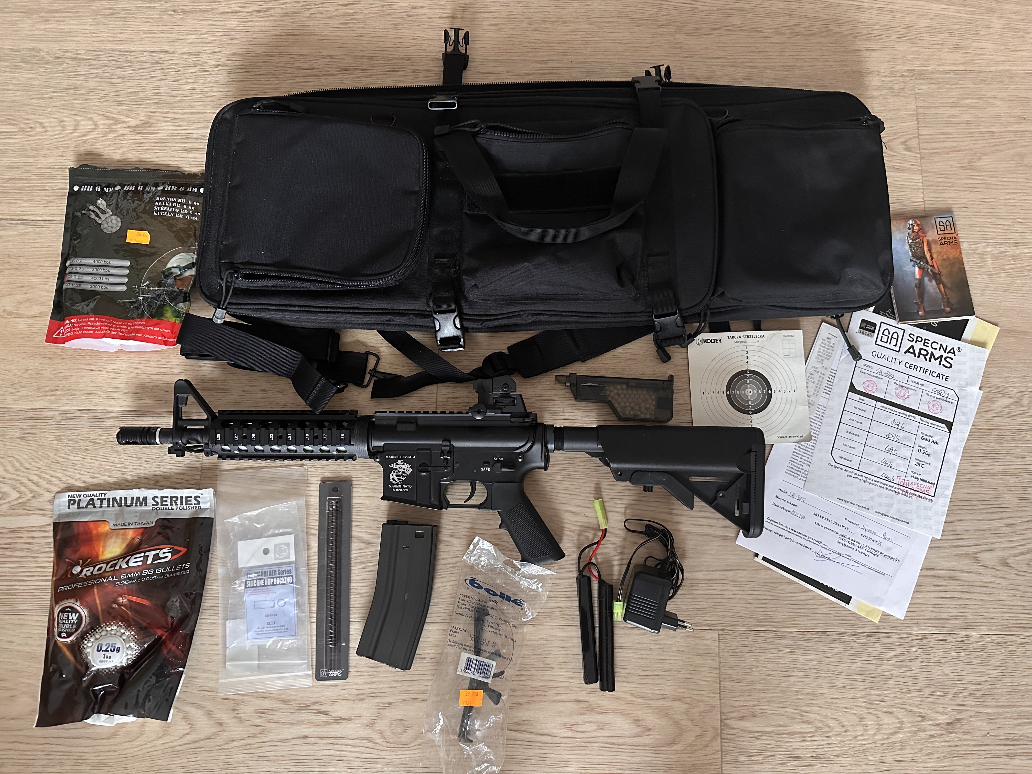 Replika Specna Arms SA-B02 (do naprawy!) z akcesoriami