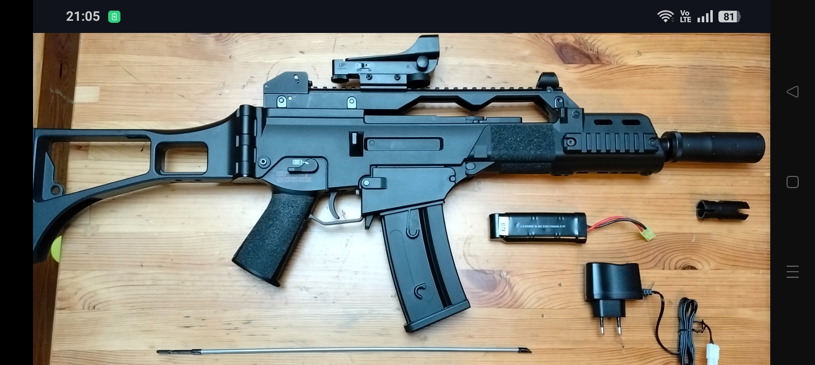 JG0638 V2- nieużywany + tłumik i kolimator